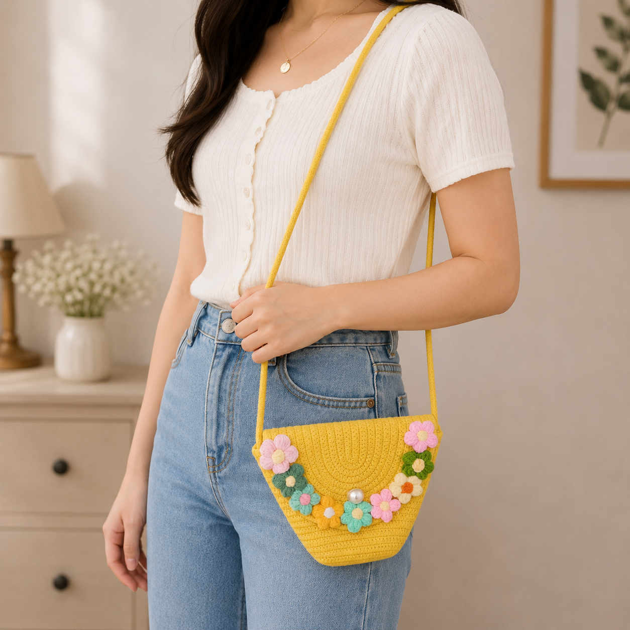 Mini Tote Bag (Yellow)