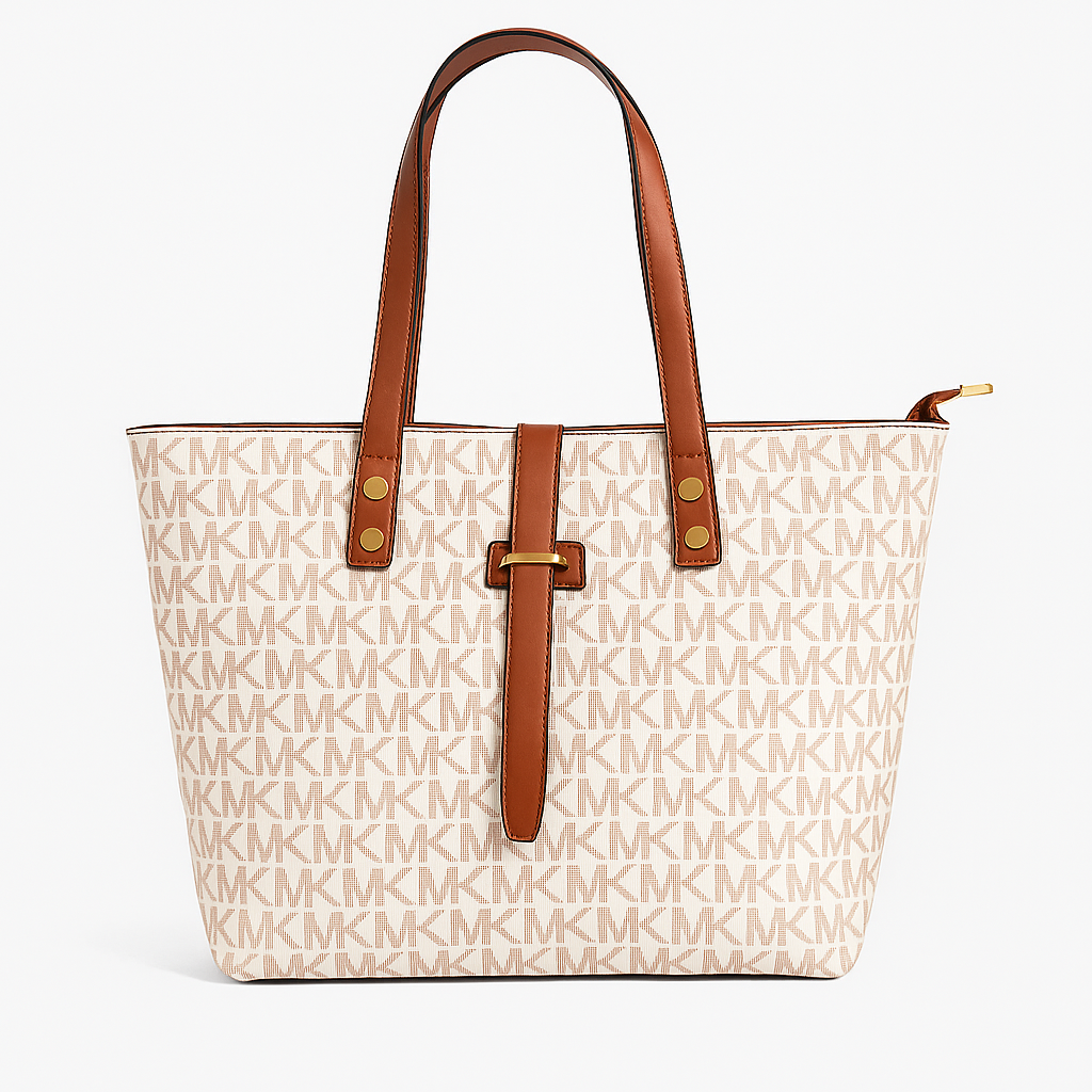 Women’s Luxury Monogram Tote Handbag – Designer-Inspired PU Leather Edition