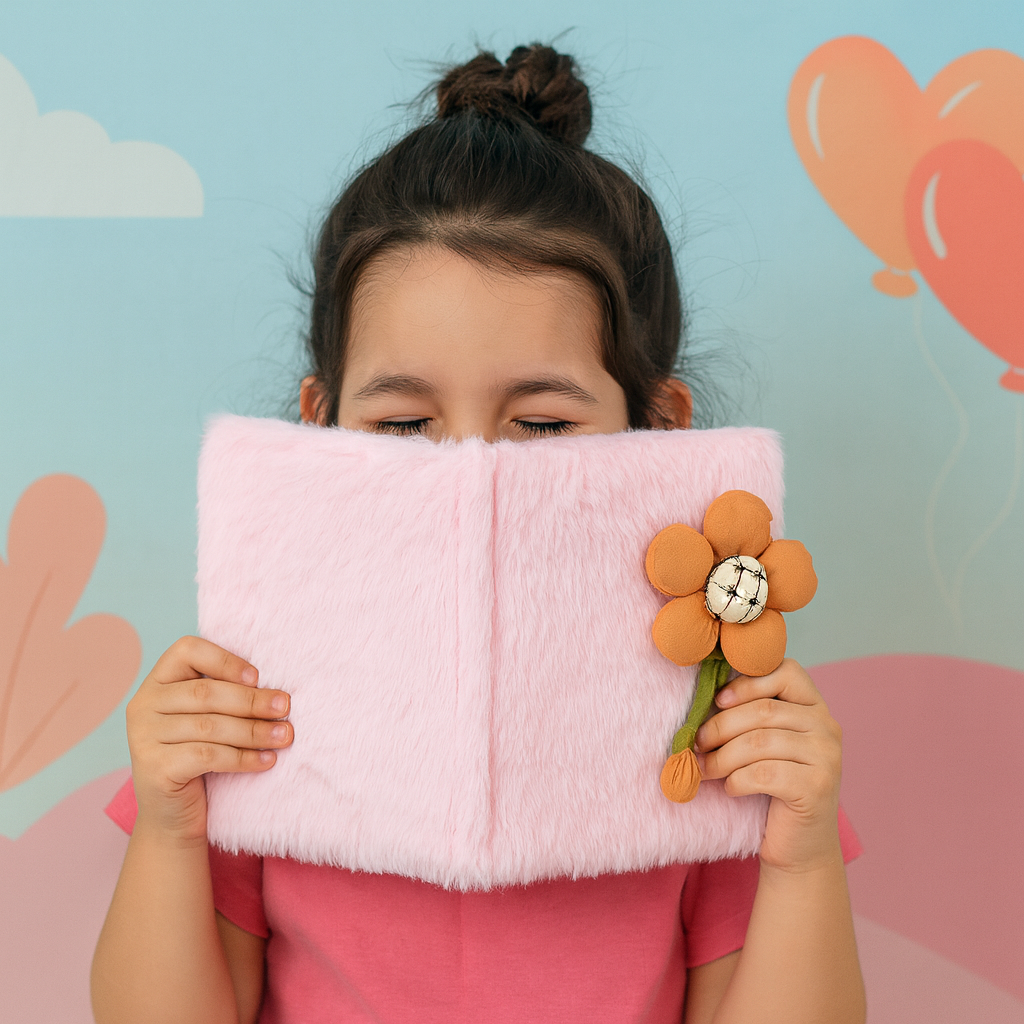 Cute Plush Daisy Furry Diary – Pink
