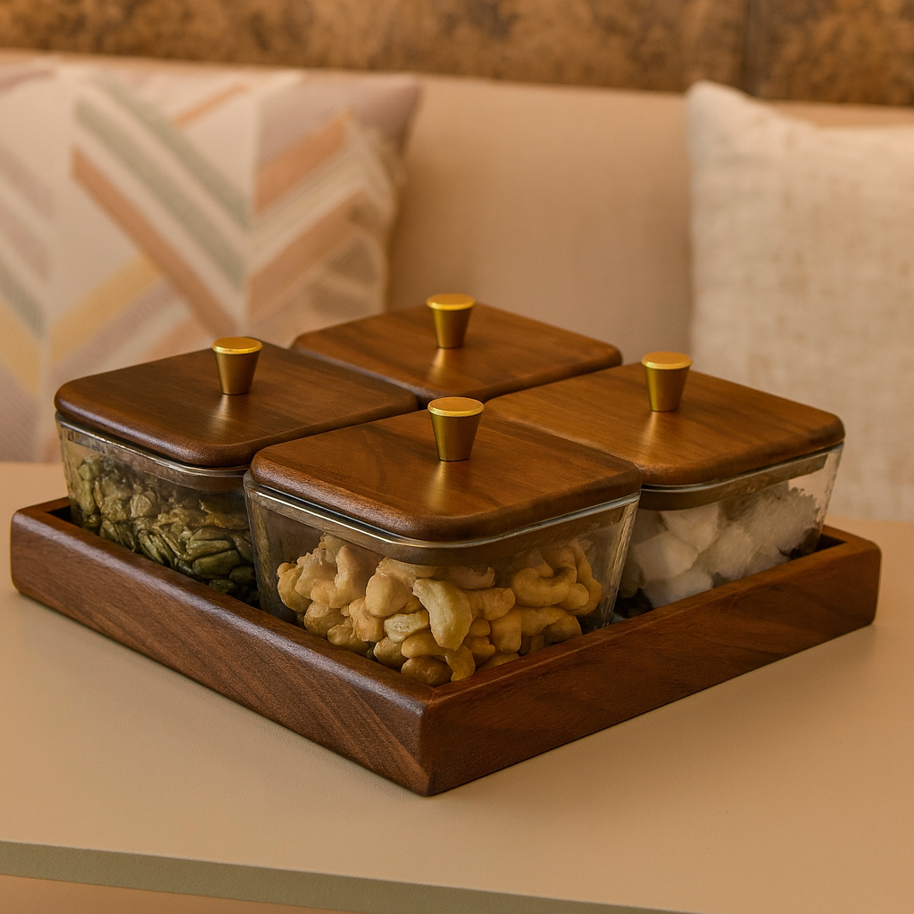 Dry Fruit Tray- Airtight (4-Set)
