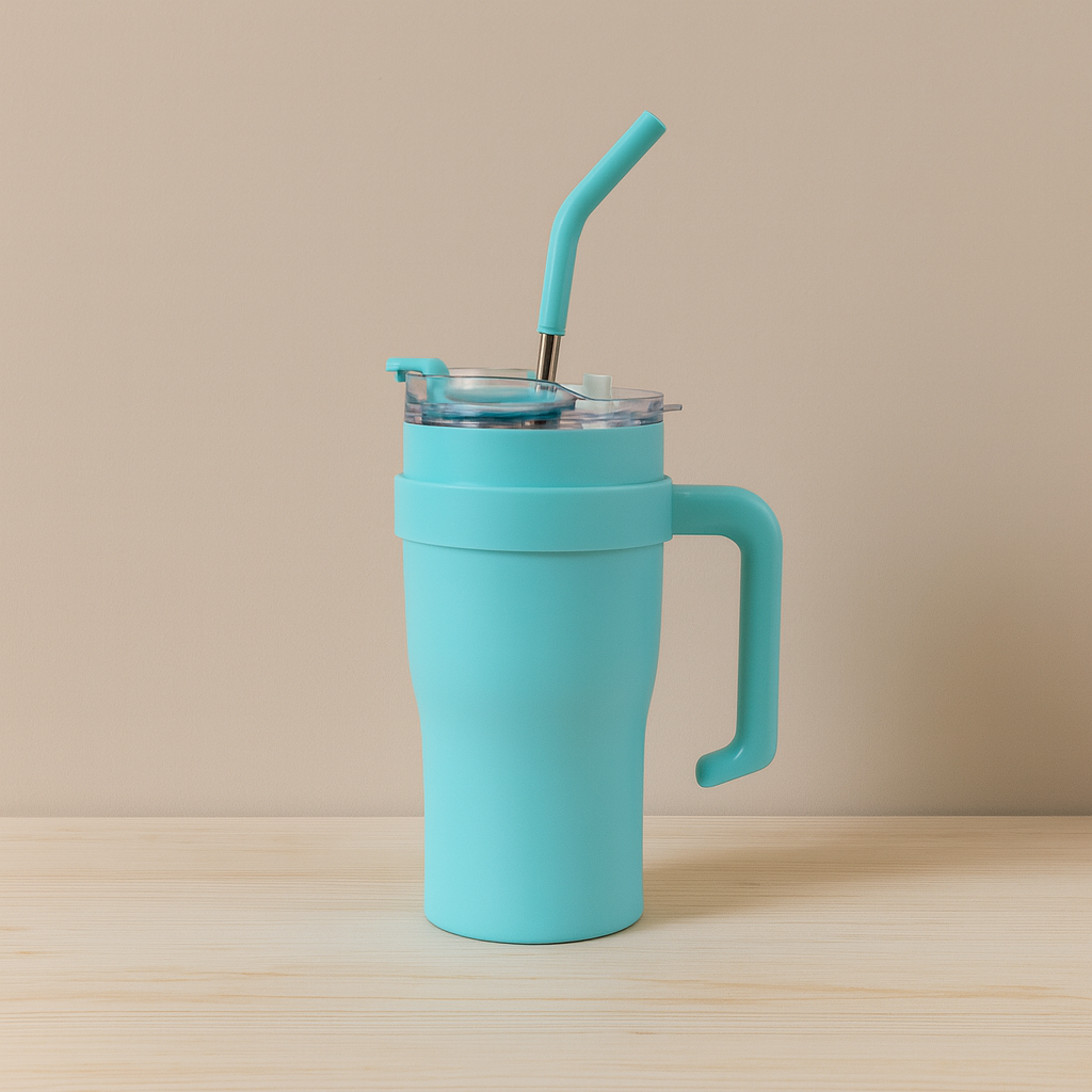 Dual Shades- Stainless Steel Sipper Tumbler (Blue)
