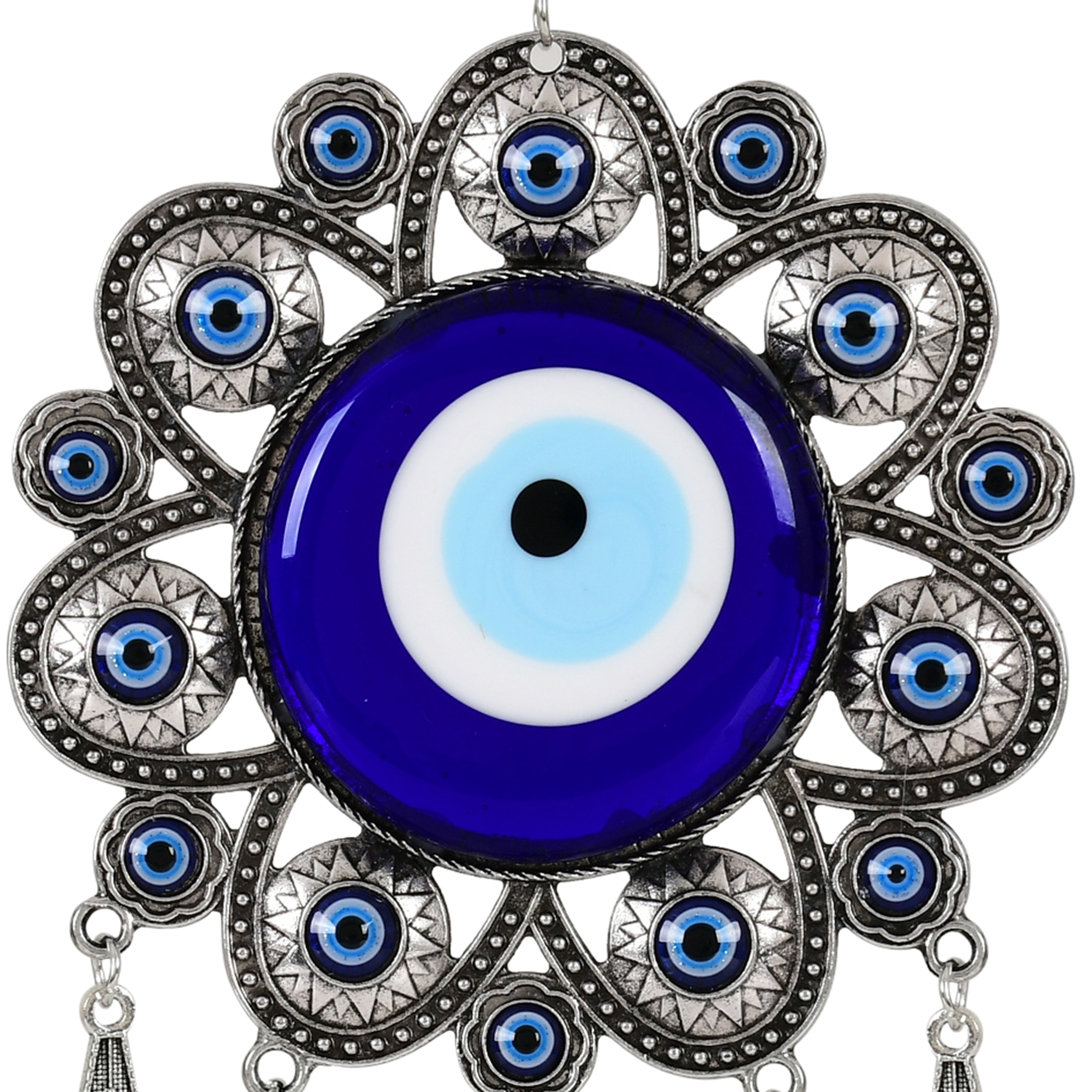 Evil Eye Hanging with Dangling Ornaments