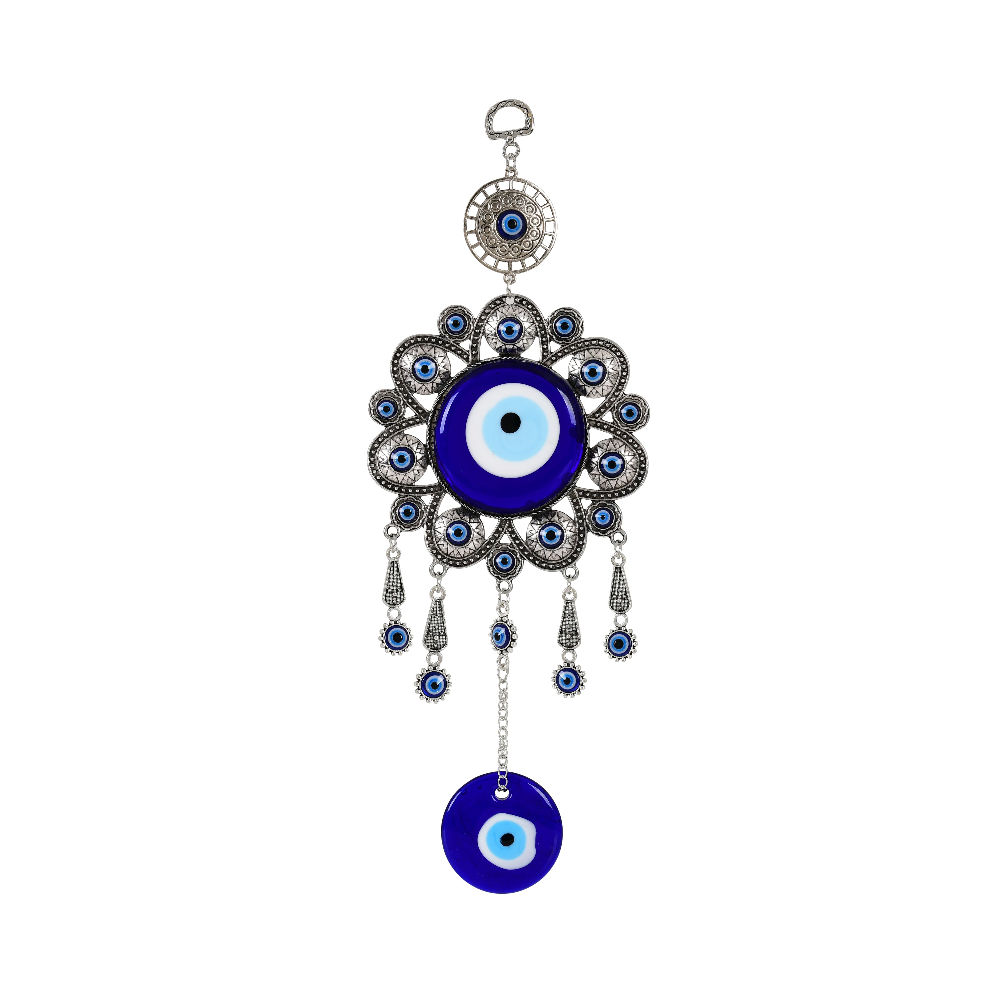 Evil Eye Hanging with Dangling Ornaments