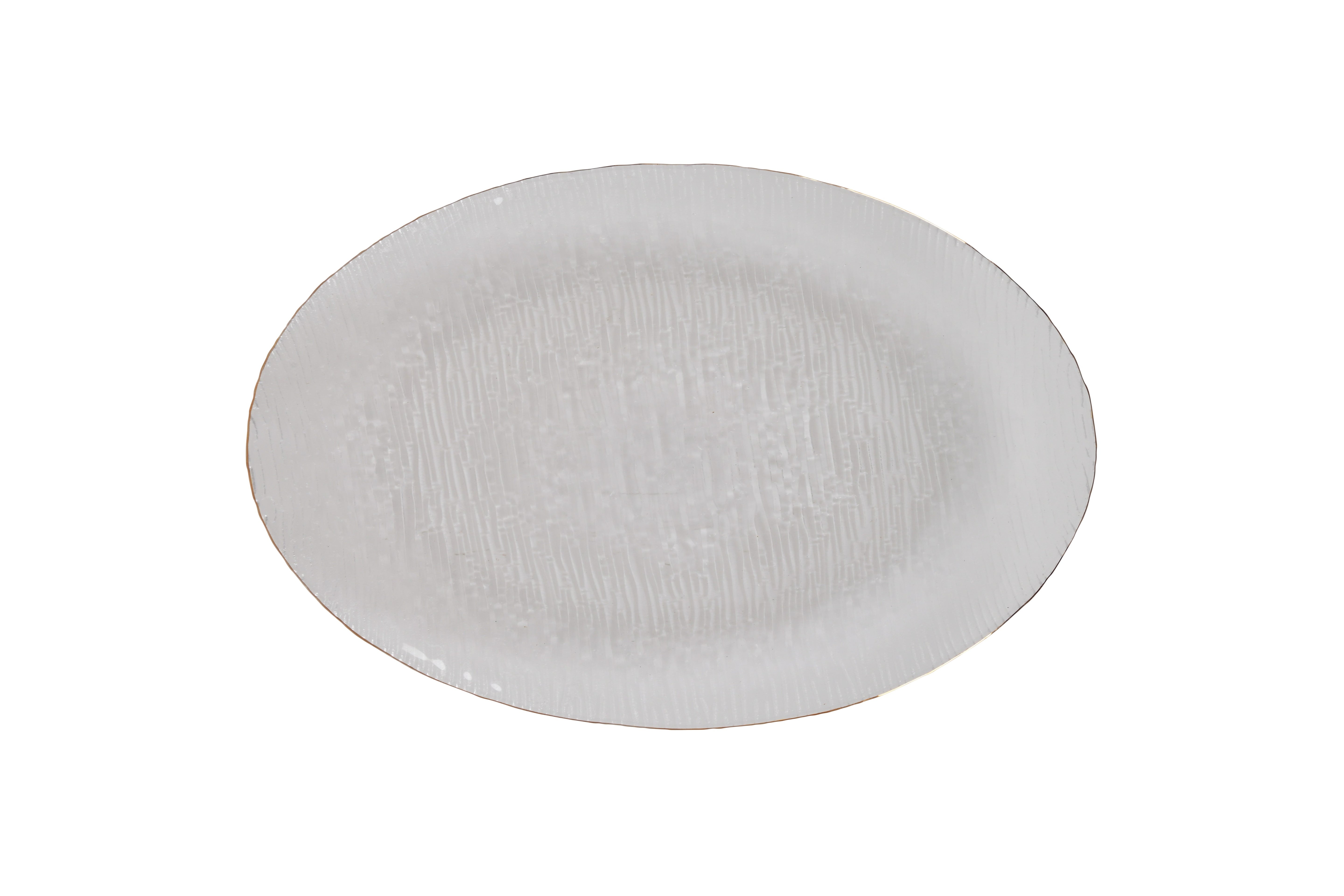 Crystal Clear Glass Tray Set of 3