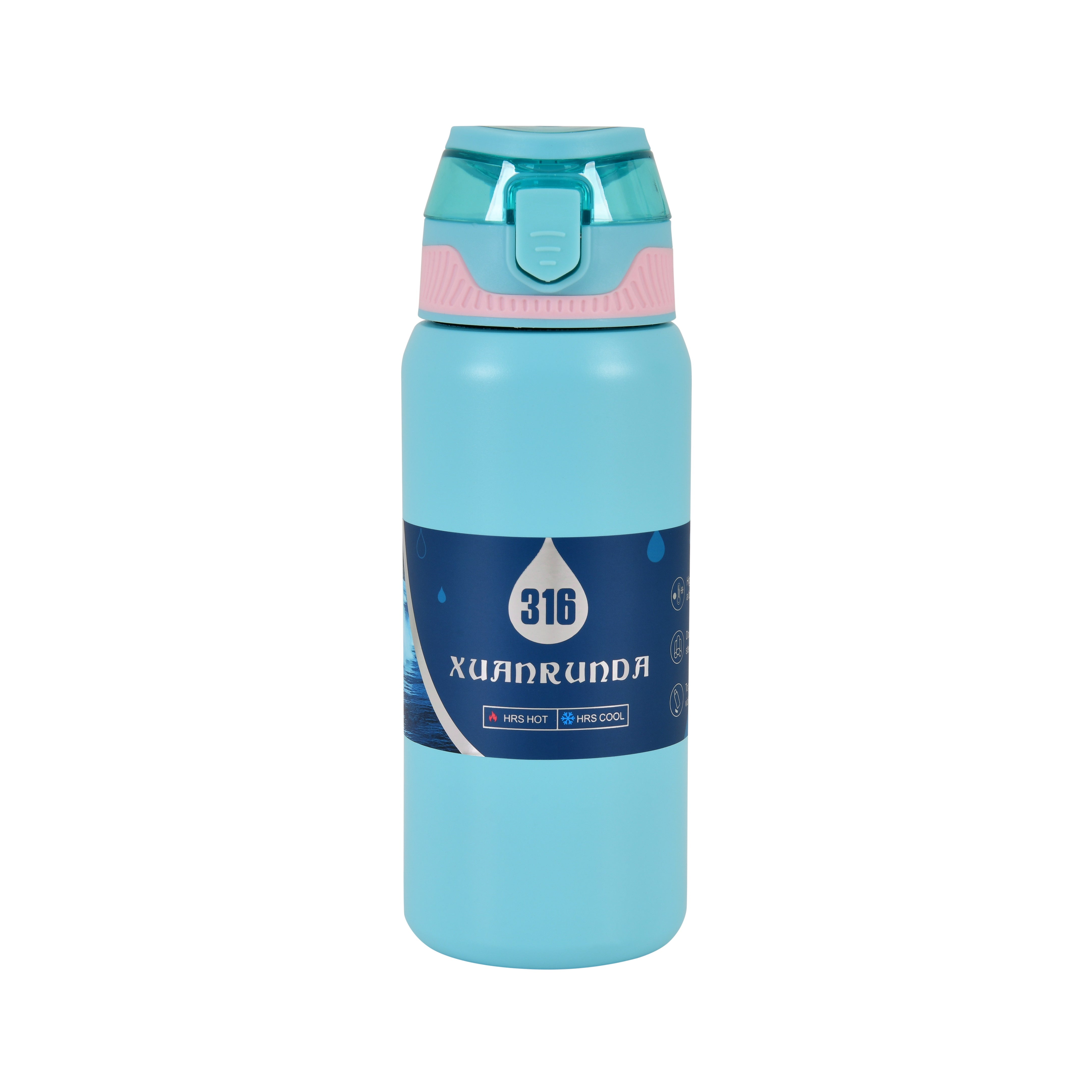 Insulated Sipper Bottle – 850ml (Sky Blue)
