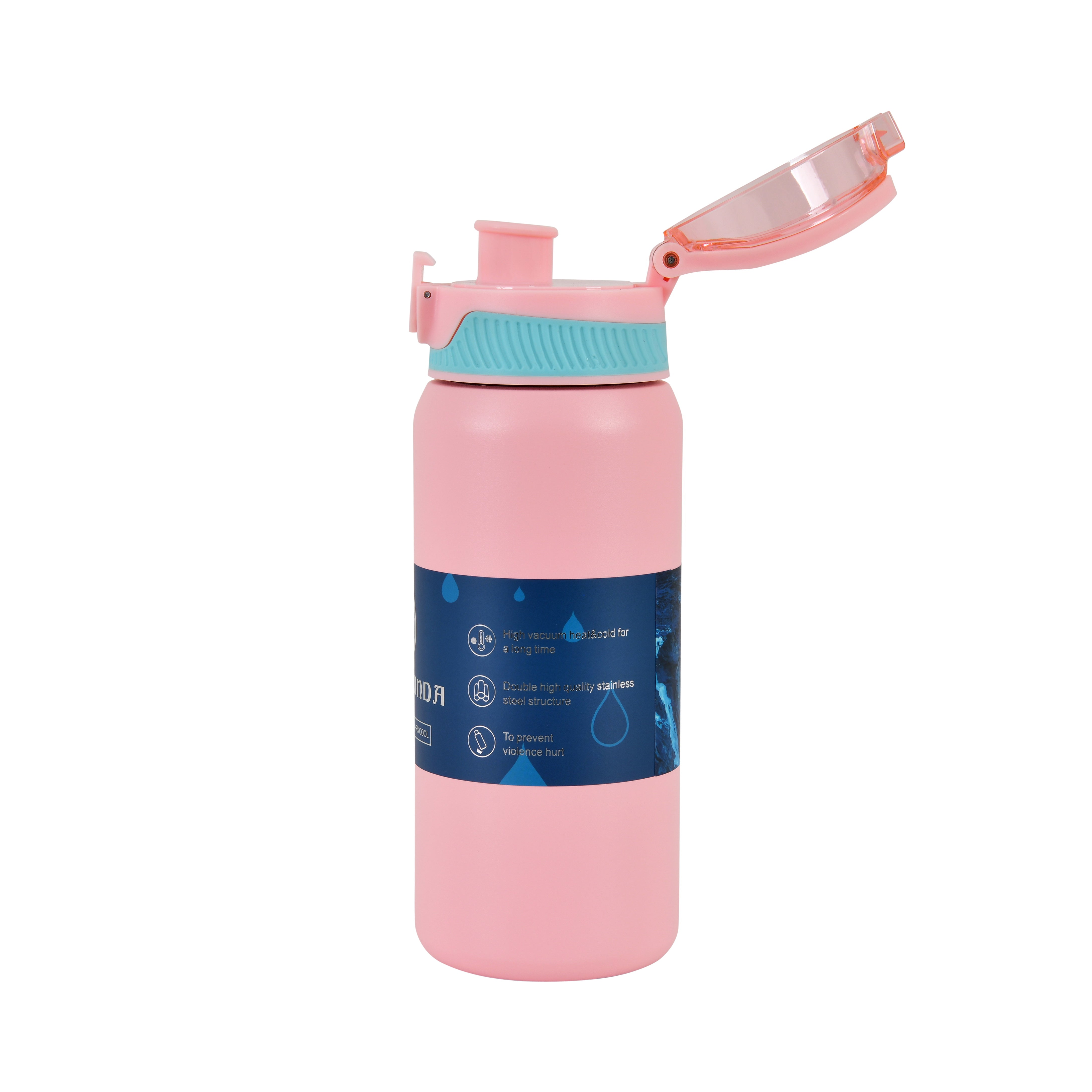 Insulated Sipper Bottle – 850ml (Pink)