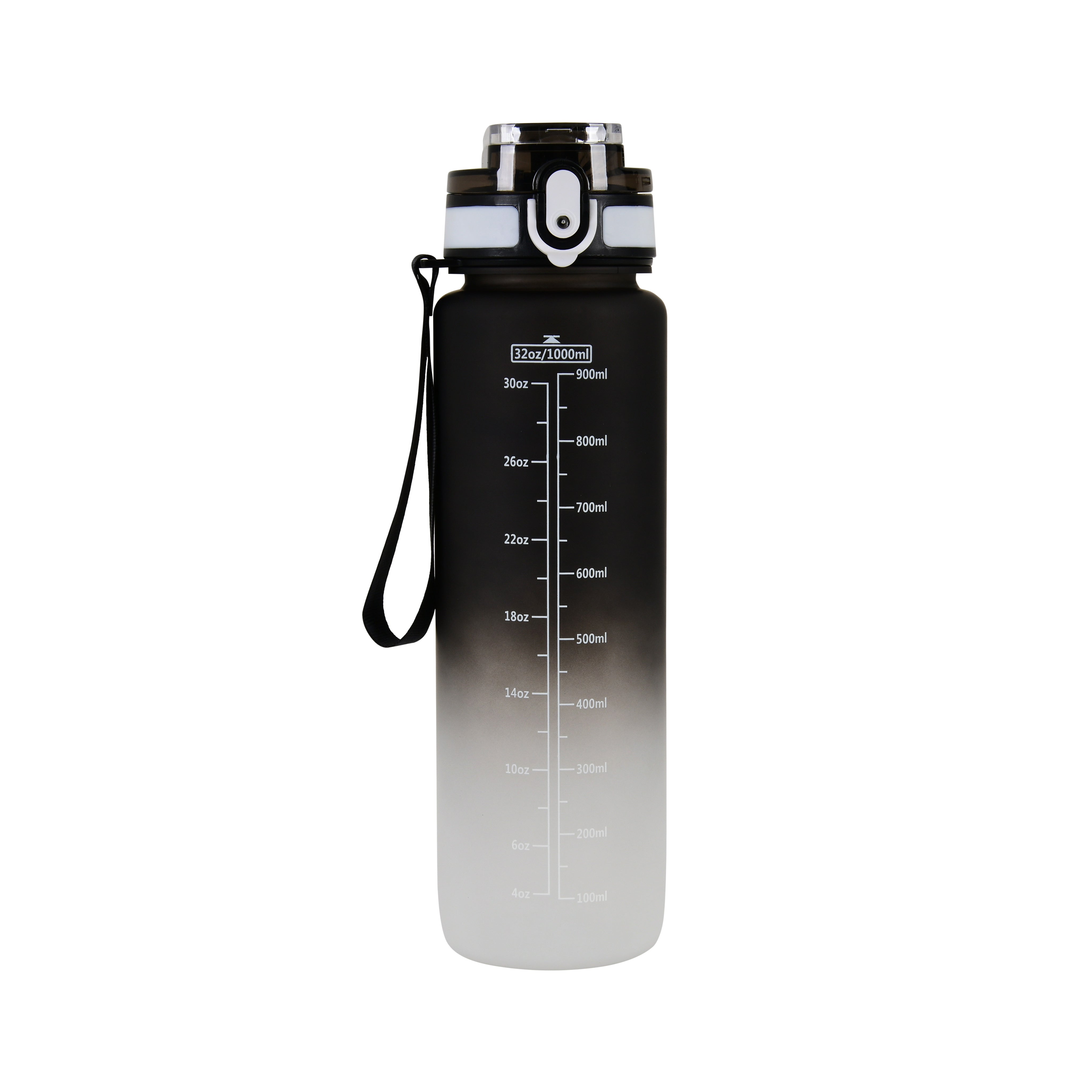 Fitness Water Bottle (Black Grey)