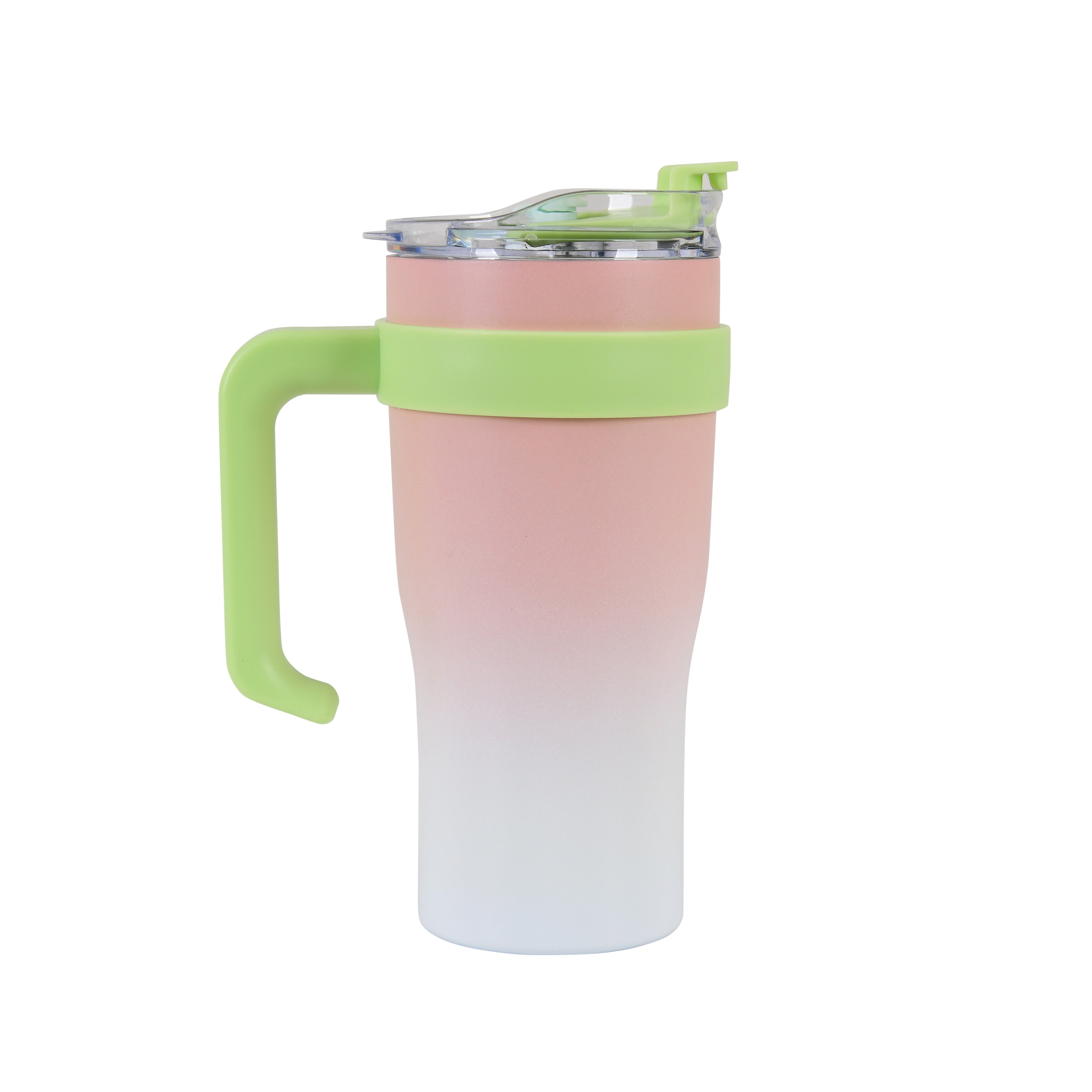 Dual Shades- Stainless Steel Sipper Tumbler (Pink White)