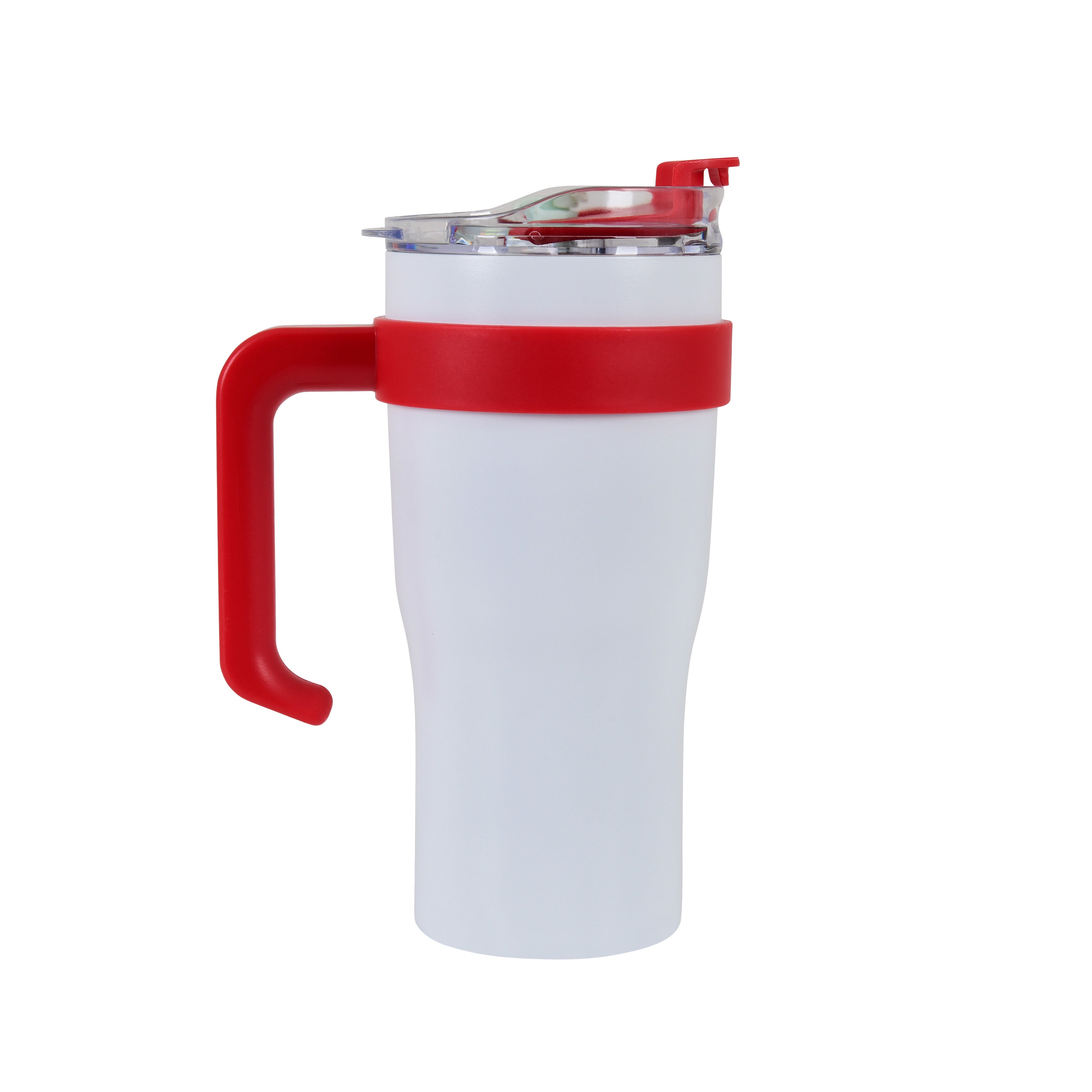 Dual Shades- Stainless Steel Sipper Tumbler (Red White)