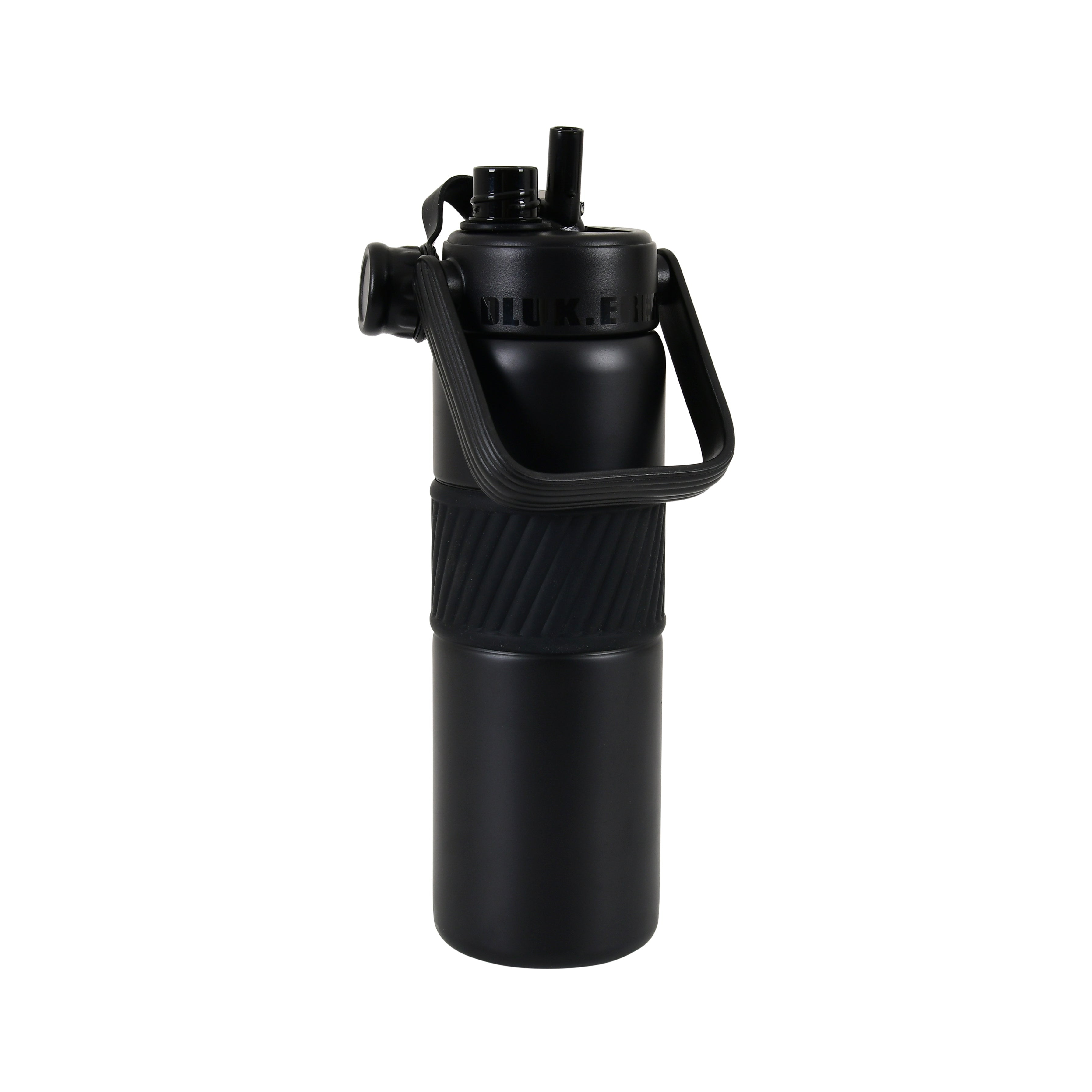 Grip & Go Bottle- Stainless Steel (Black)