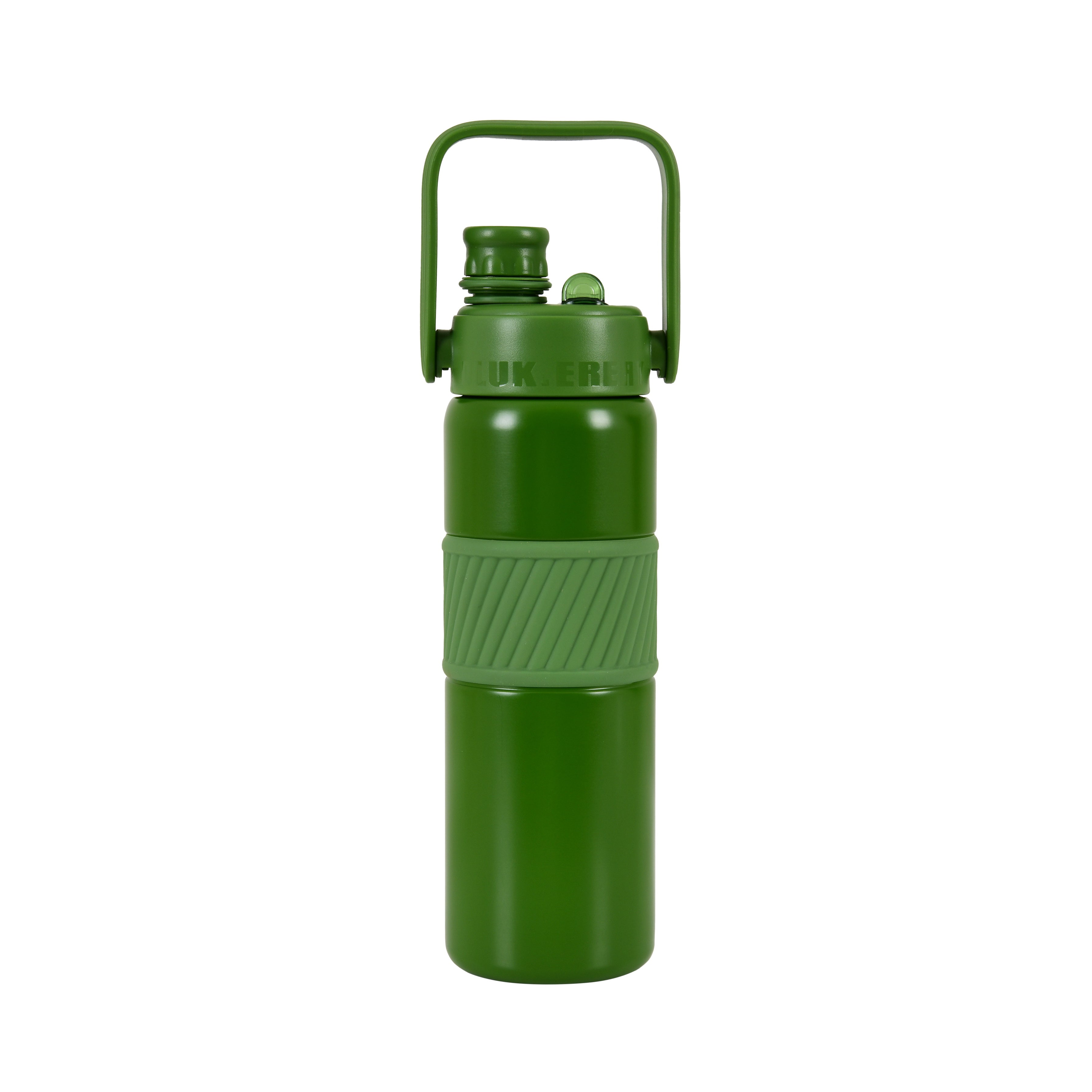 Grip & Go Bottle- Stainless Steel (Green)