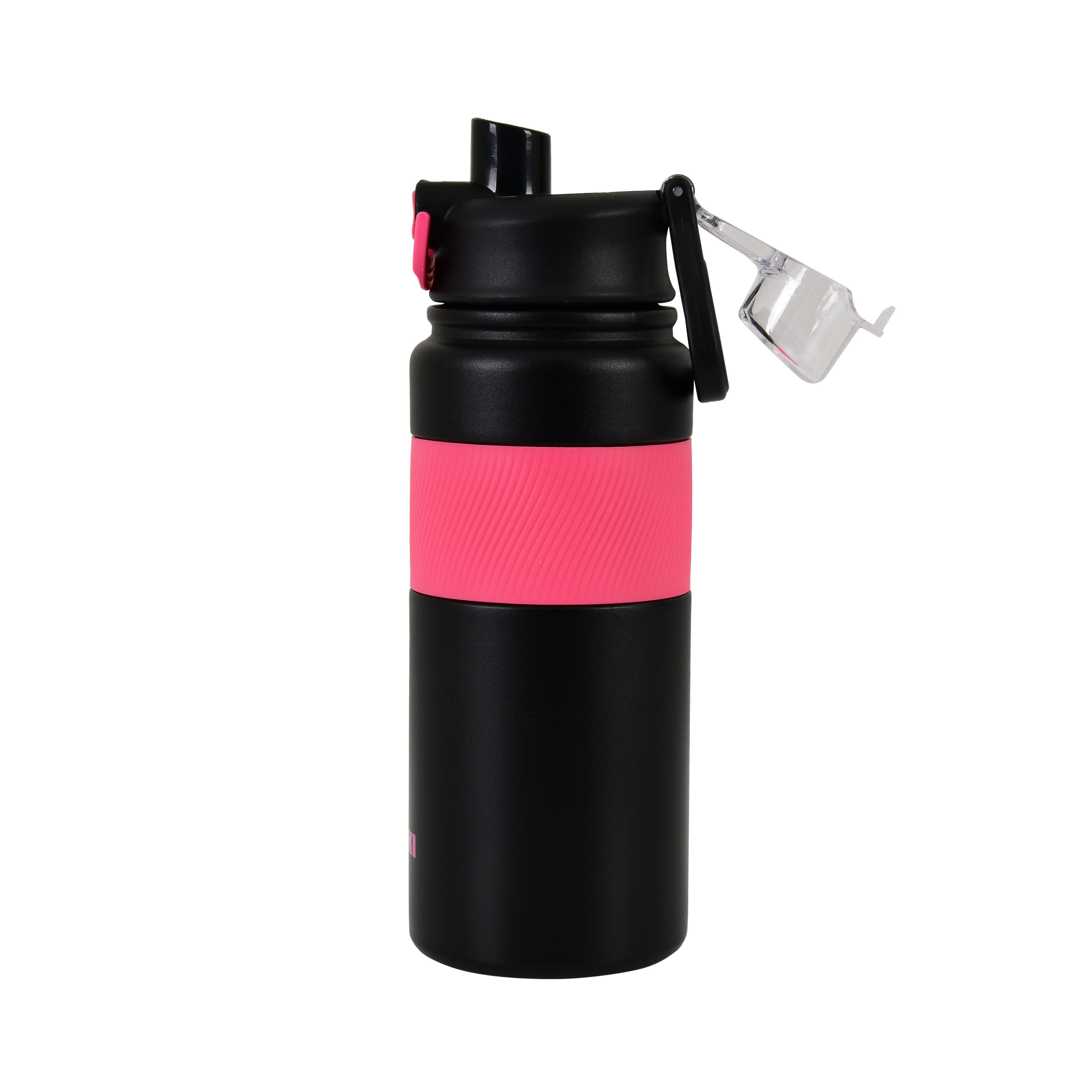1 L Two Shades Water Bottle (Black Pink)