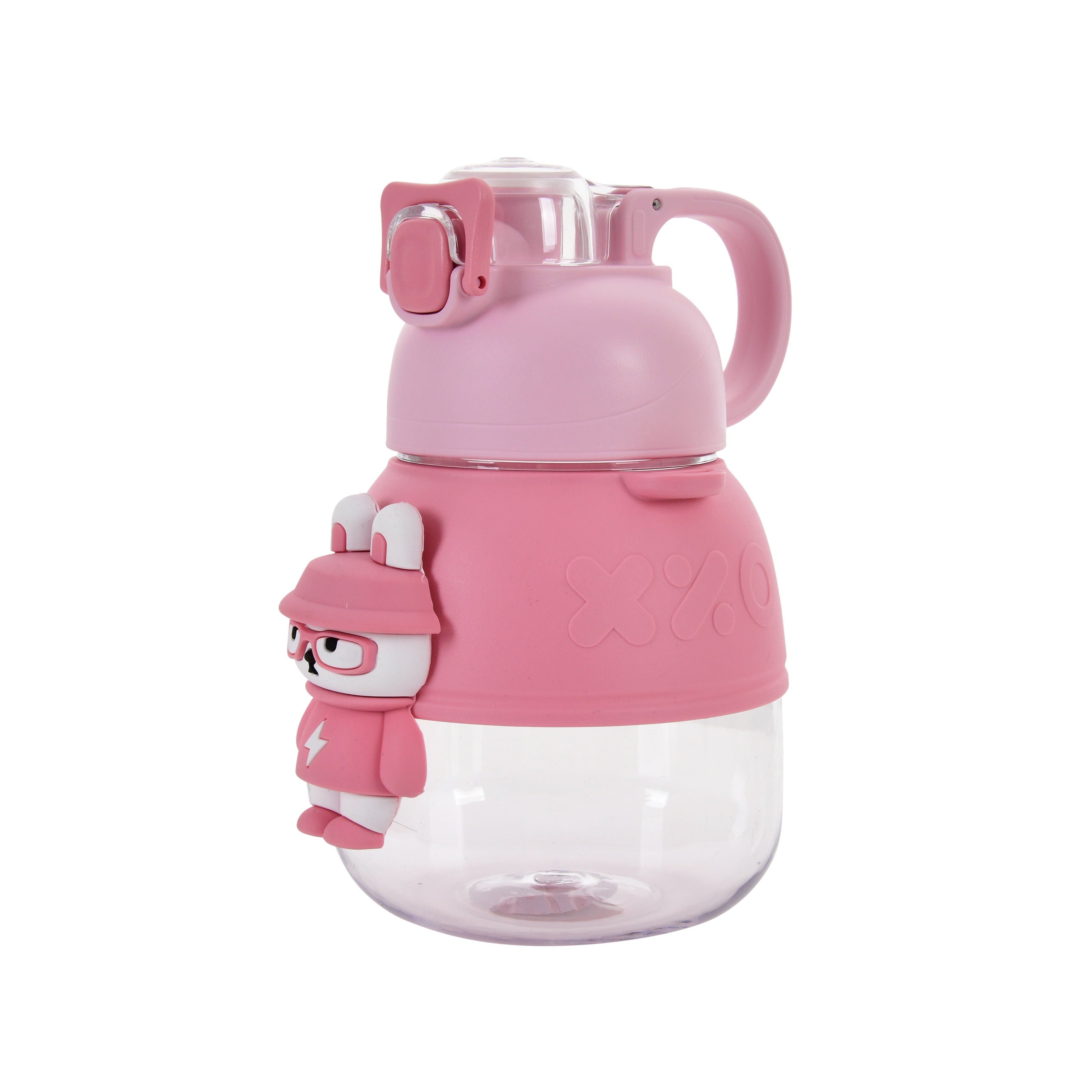 3D Teddy Water Bottle (Pink)