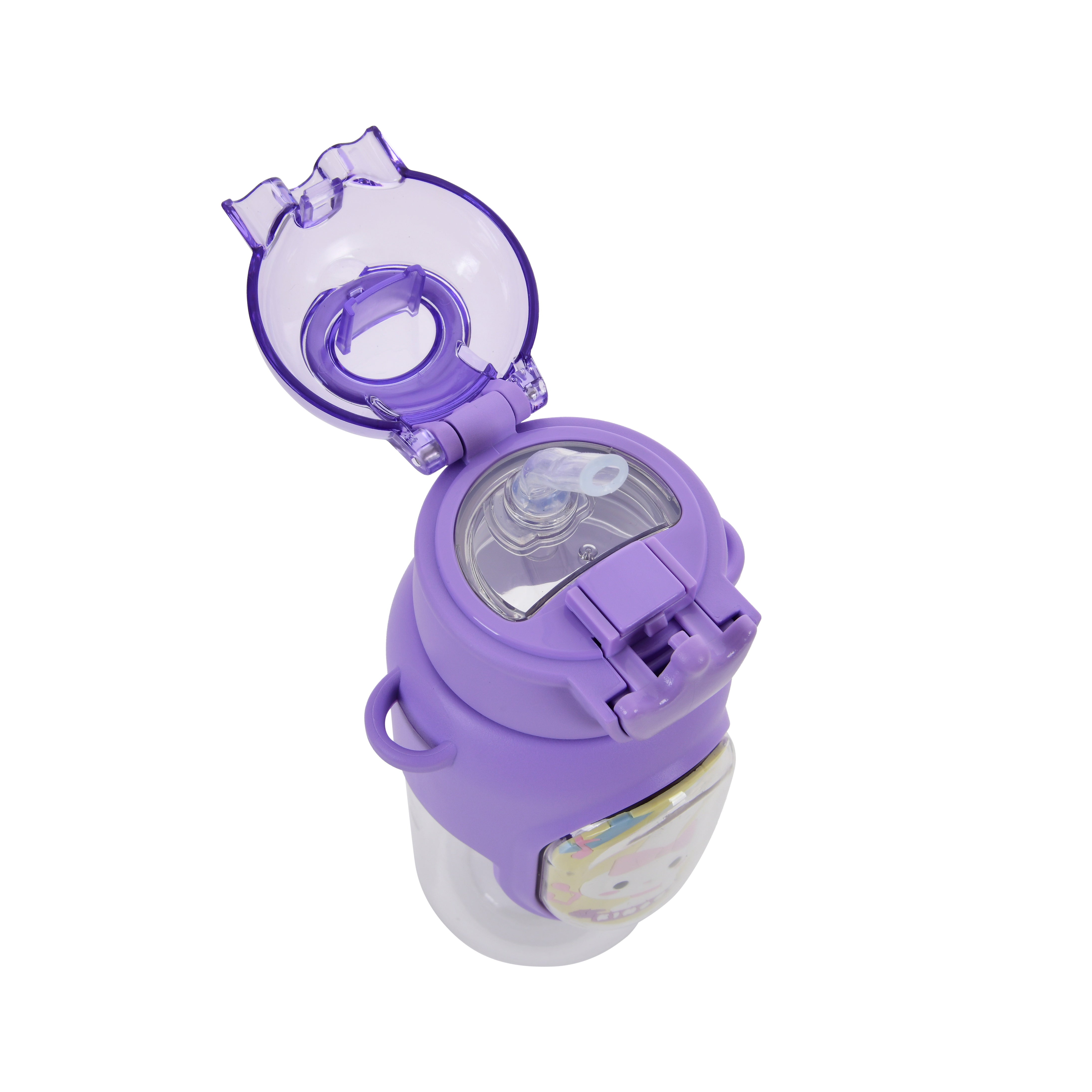 Pink Puppy Kids Water Bottle- 400 ml (Purple)