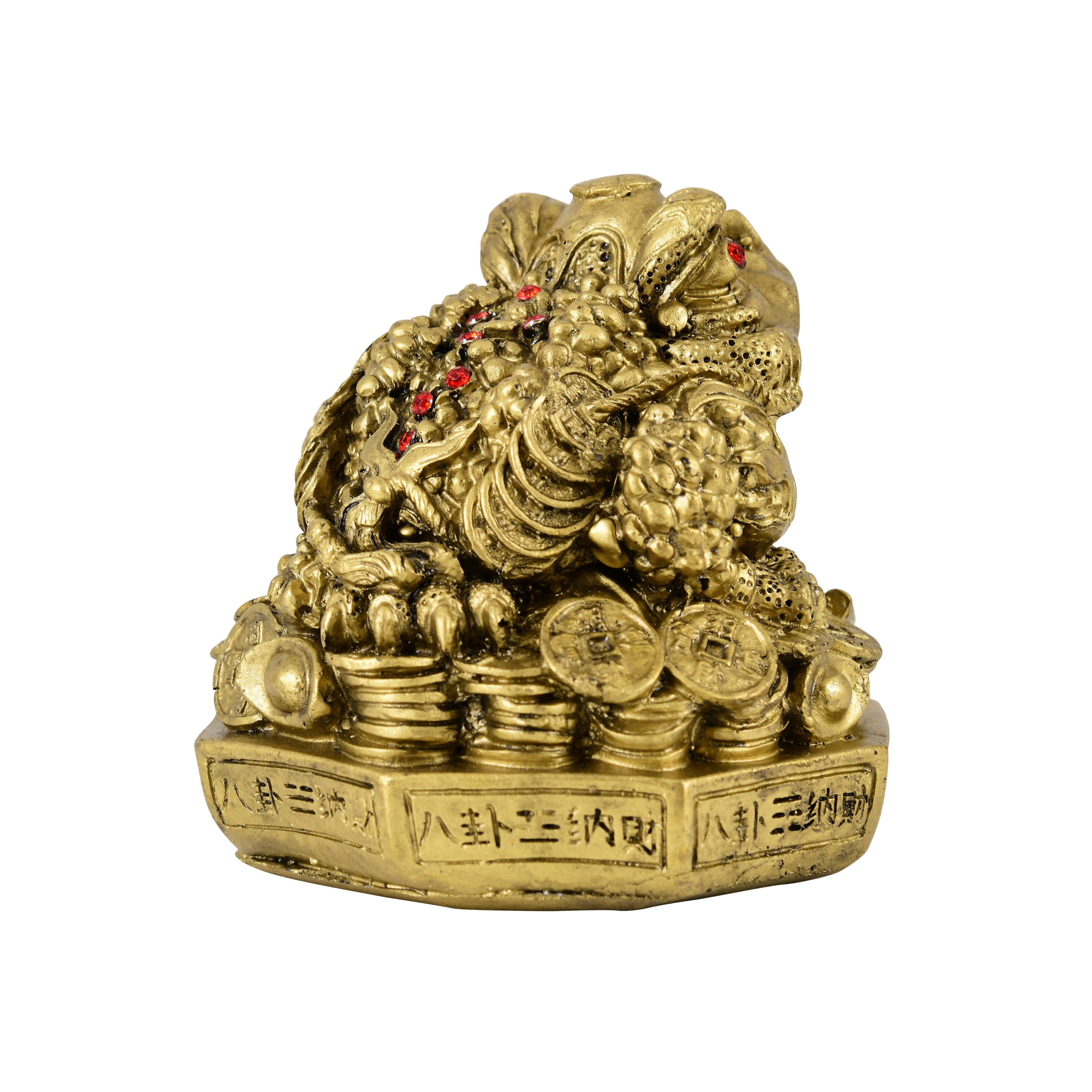 Golden Fortune Frog- For Wealth & prosperity- Small Size