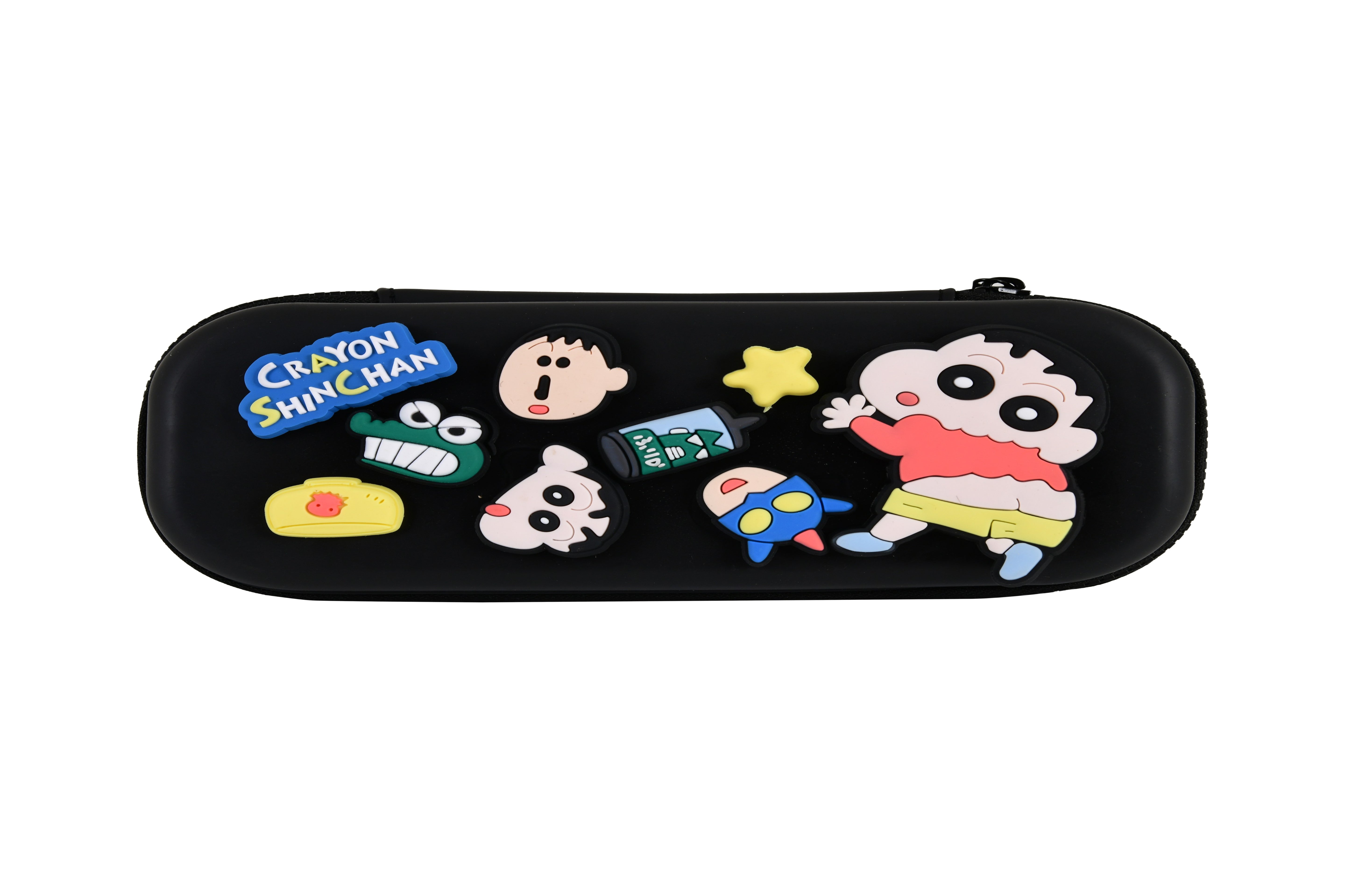 DIY Shinchan-Themed Pencil Box (Black)