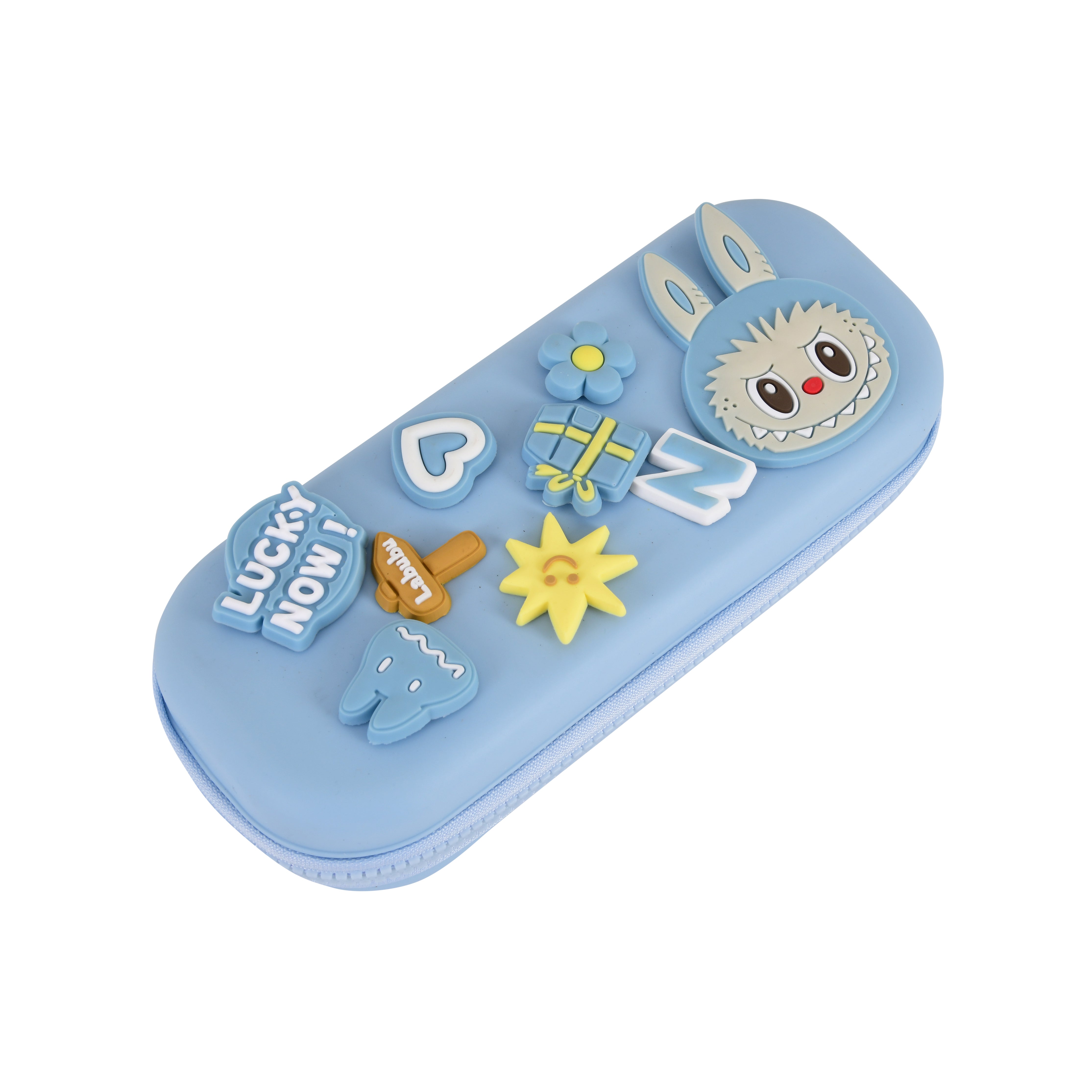 DIY Labubu-Themed Pencil Box (Blue)