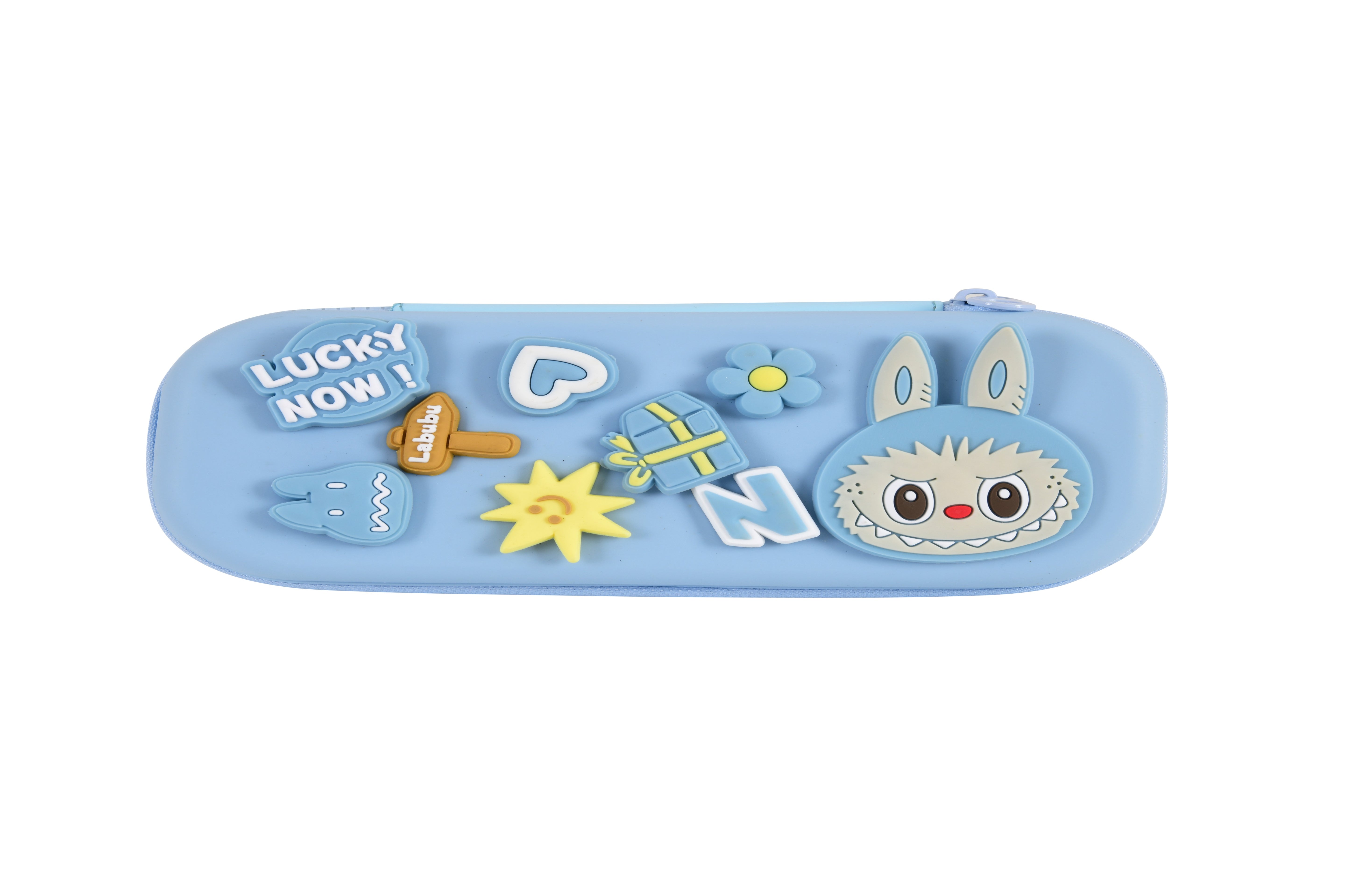 DIY Labubu-Themed Pencil Box (Blue)