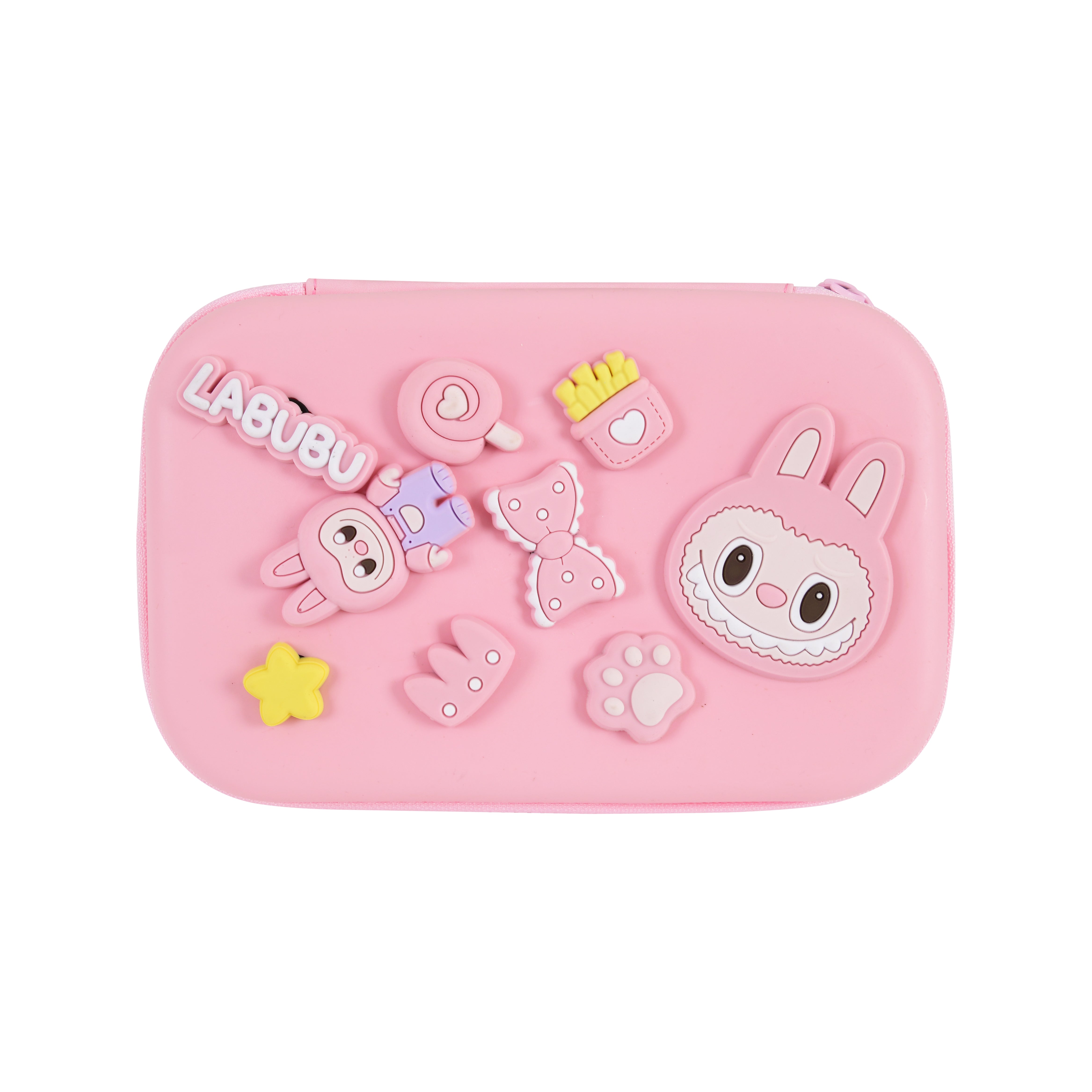 DIY Labubu-Themed Pencil Box-Big Size (Pink)