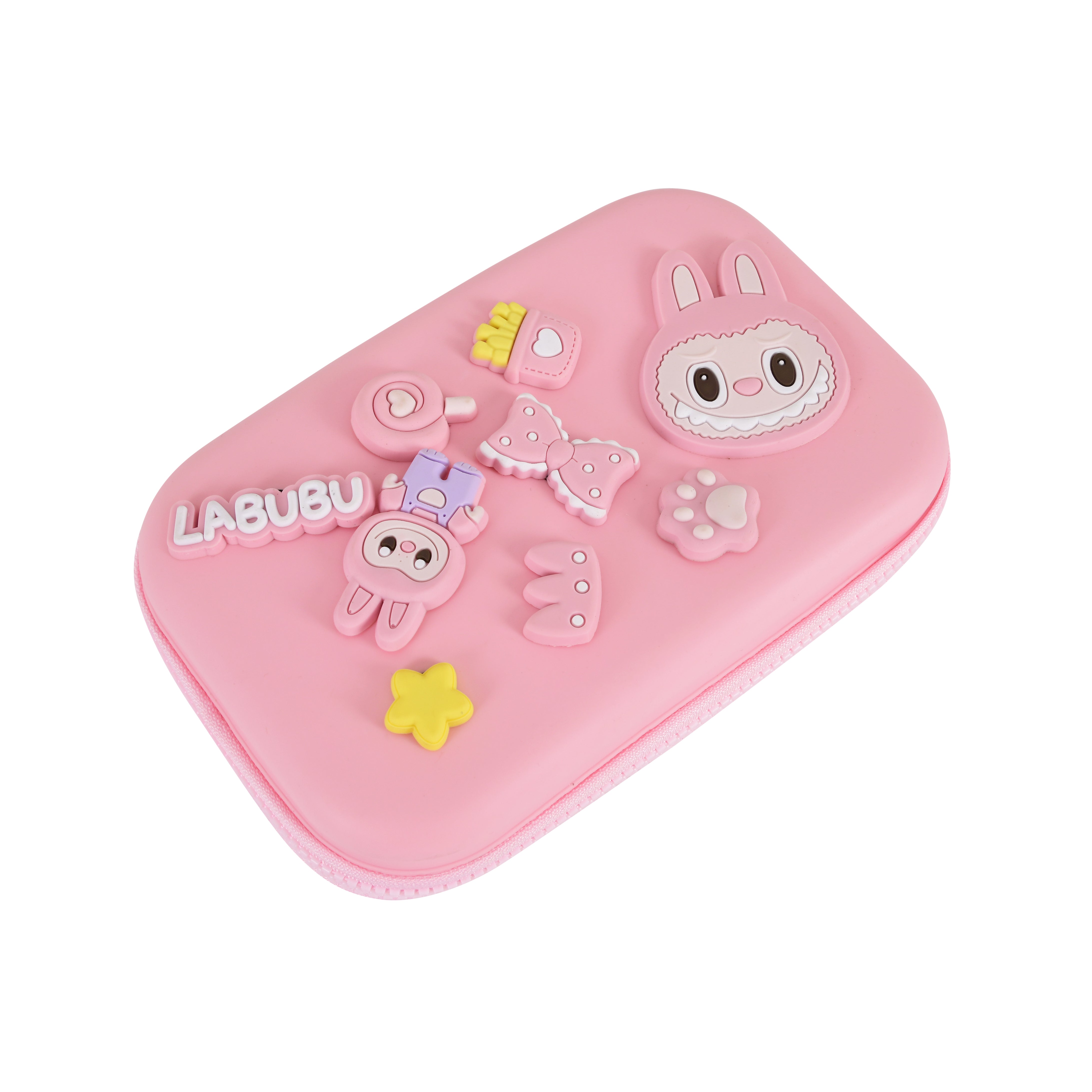 DIY Labubu-Themed Pencil Box-Big Size (Pink)