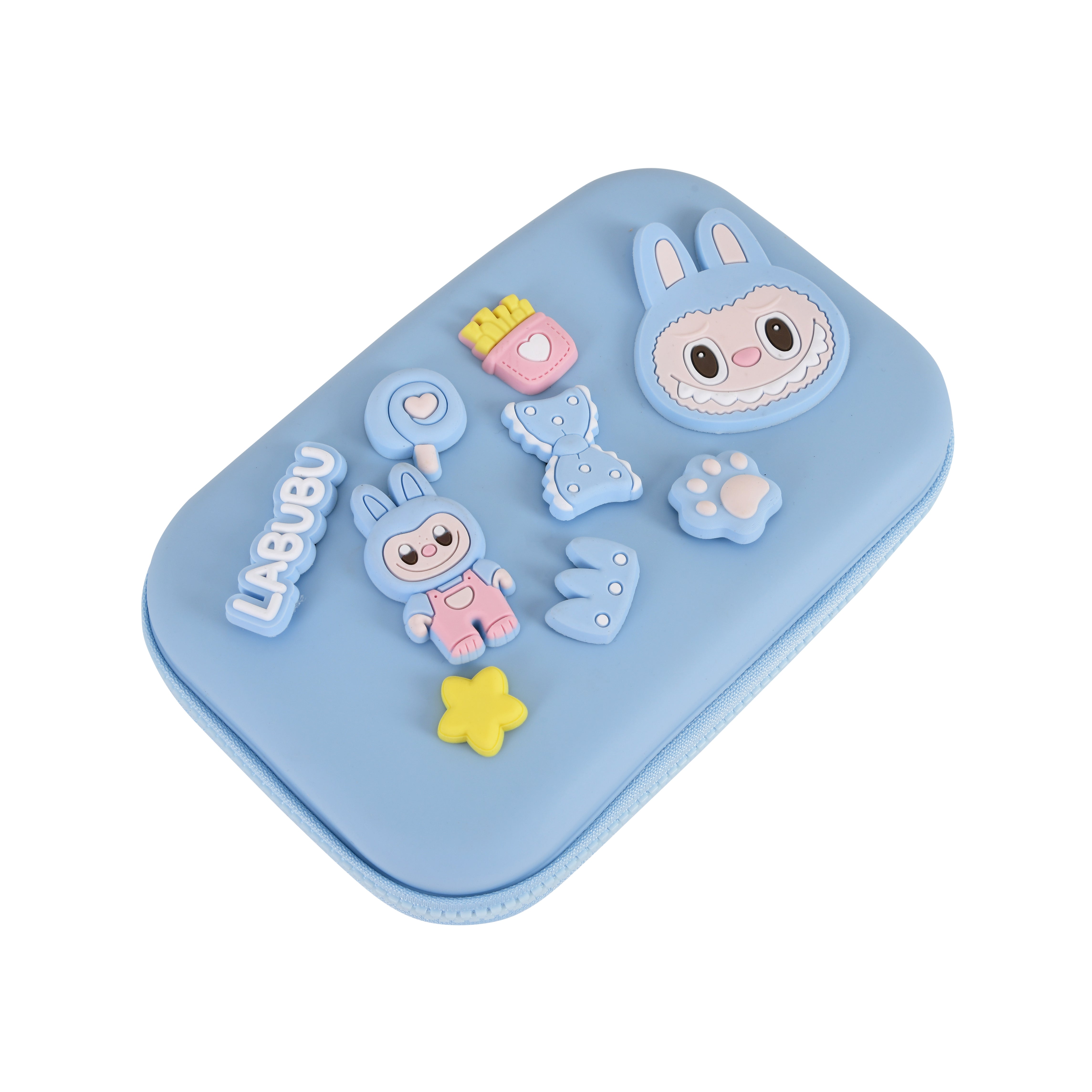 DIY Labubu-Themed Pencil Box-Big Size (Blue)