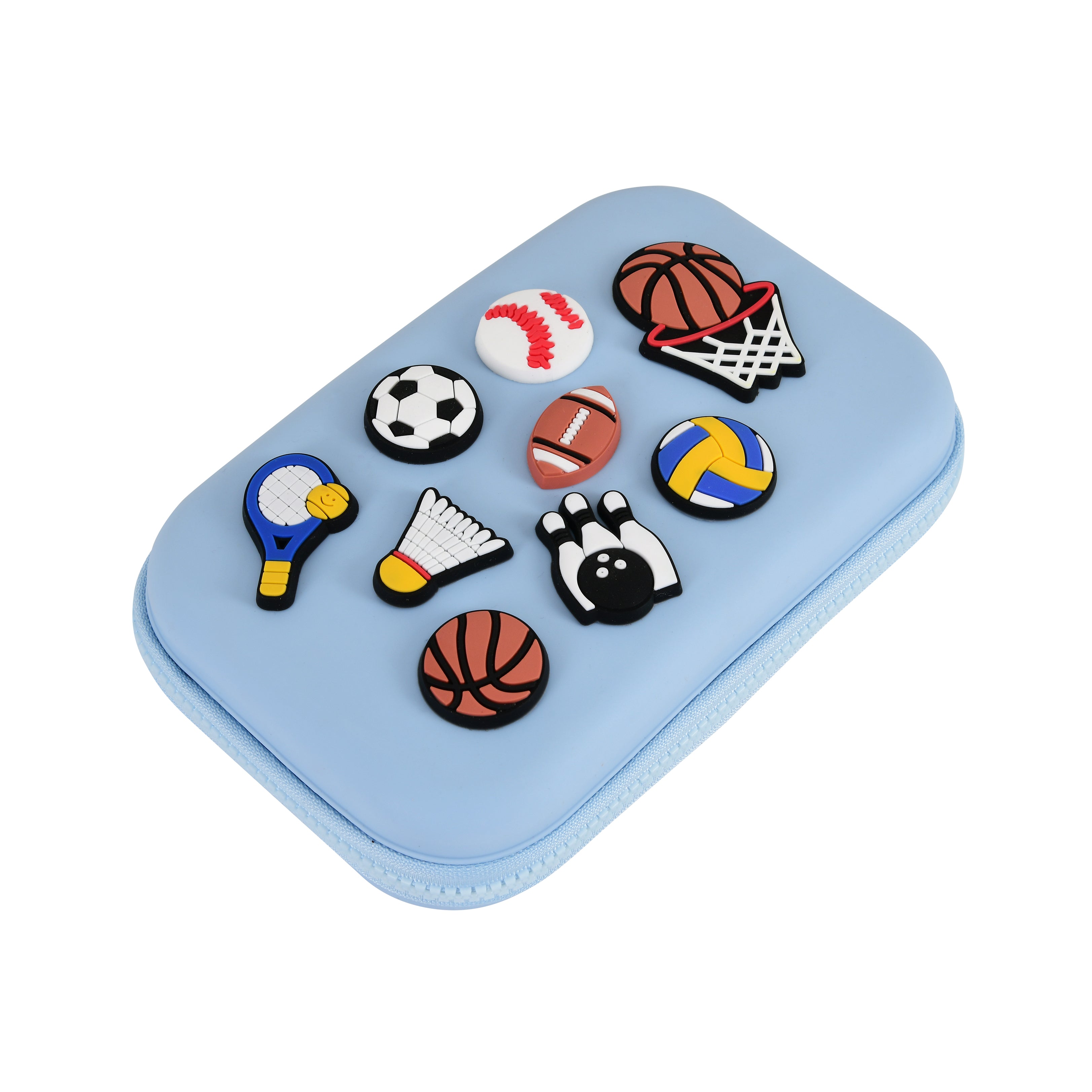 DIY Sports-Themed Pencil Box (Lightblue)