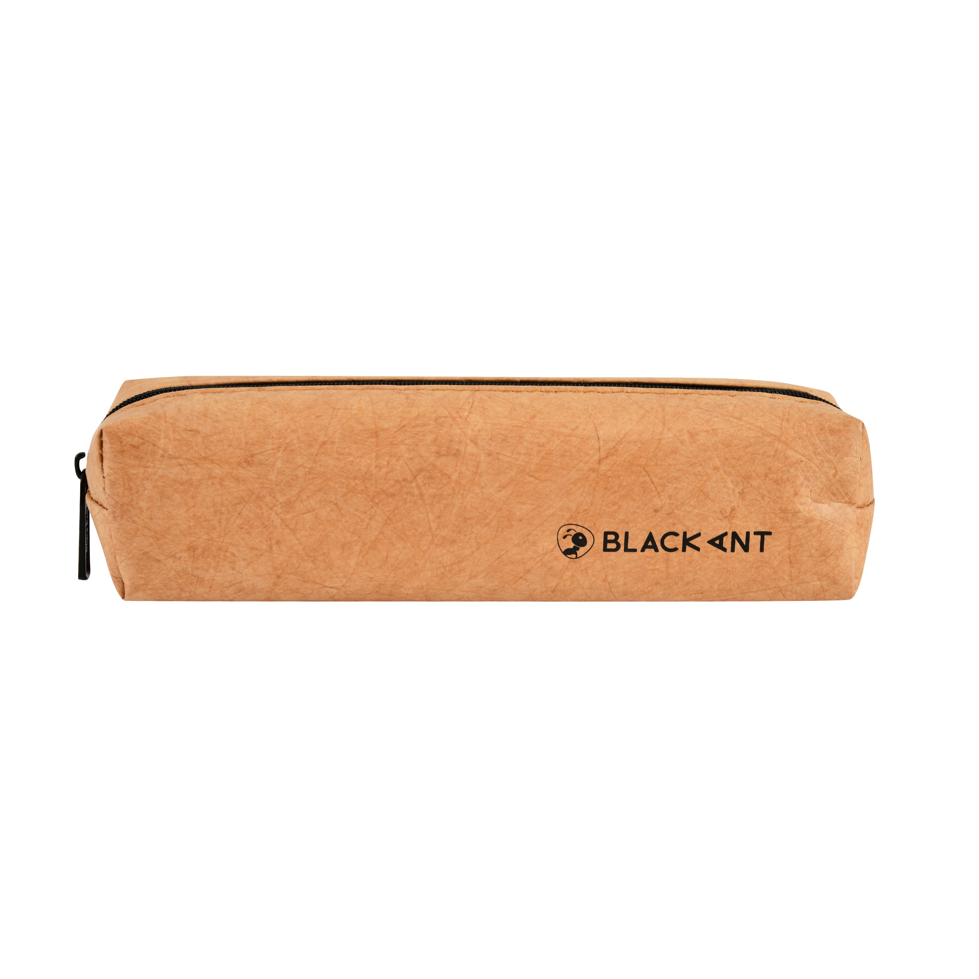 Crushed paper look pen/pencil Pouch- basic and classy brown