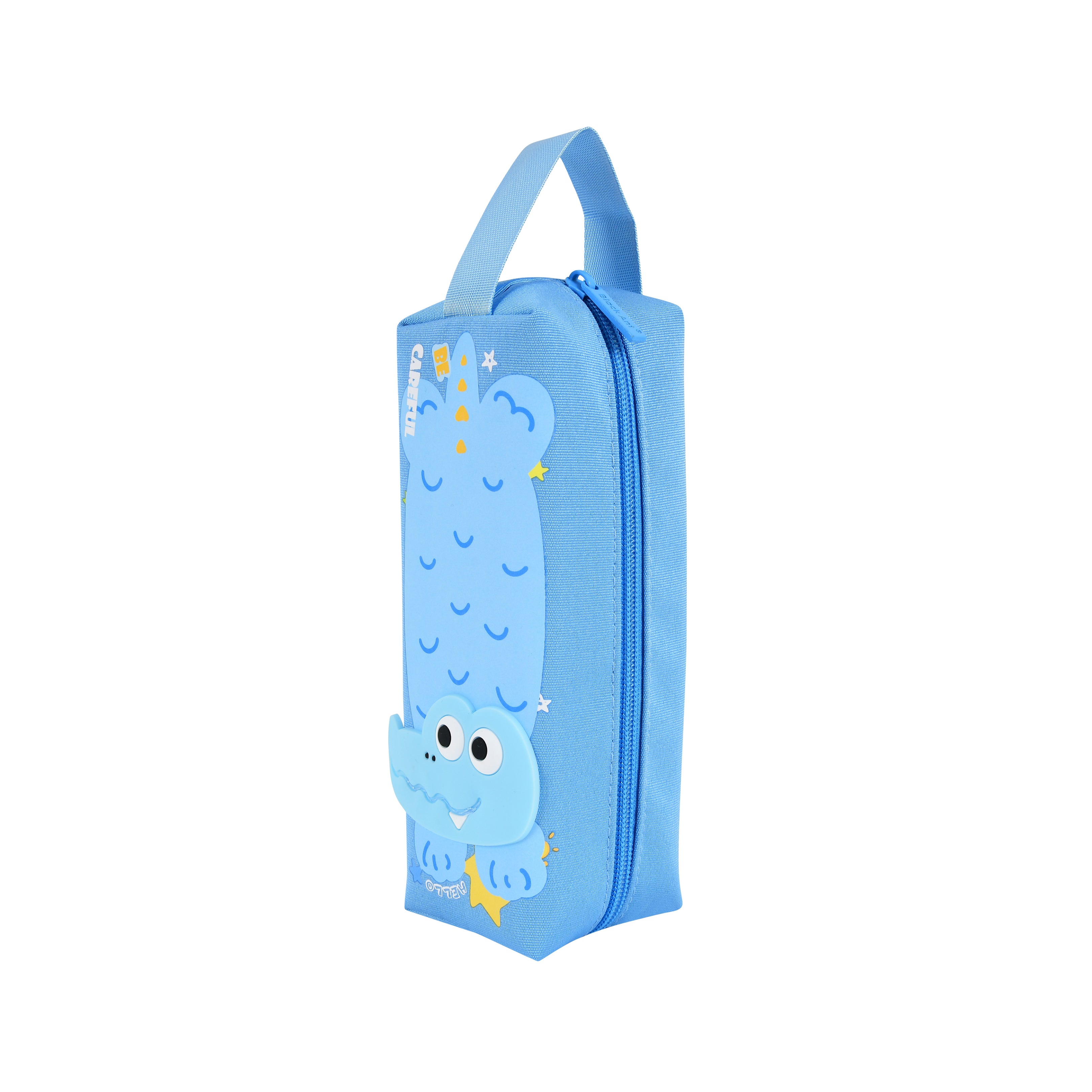 Pen/Pencil Crocodile 3d Pen/Pencil Pouch-Blue Shades