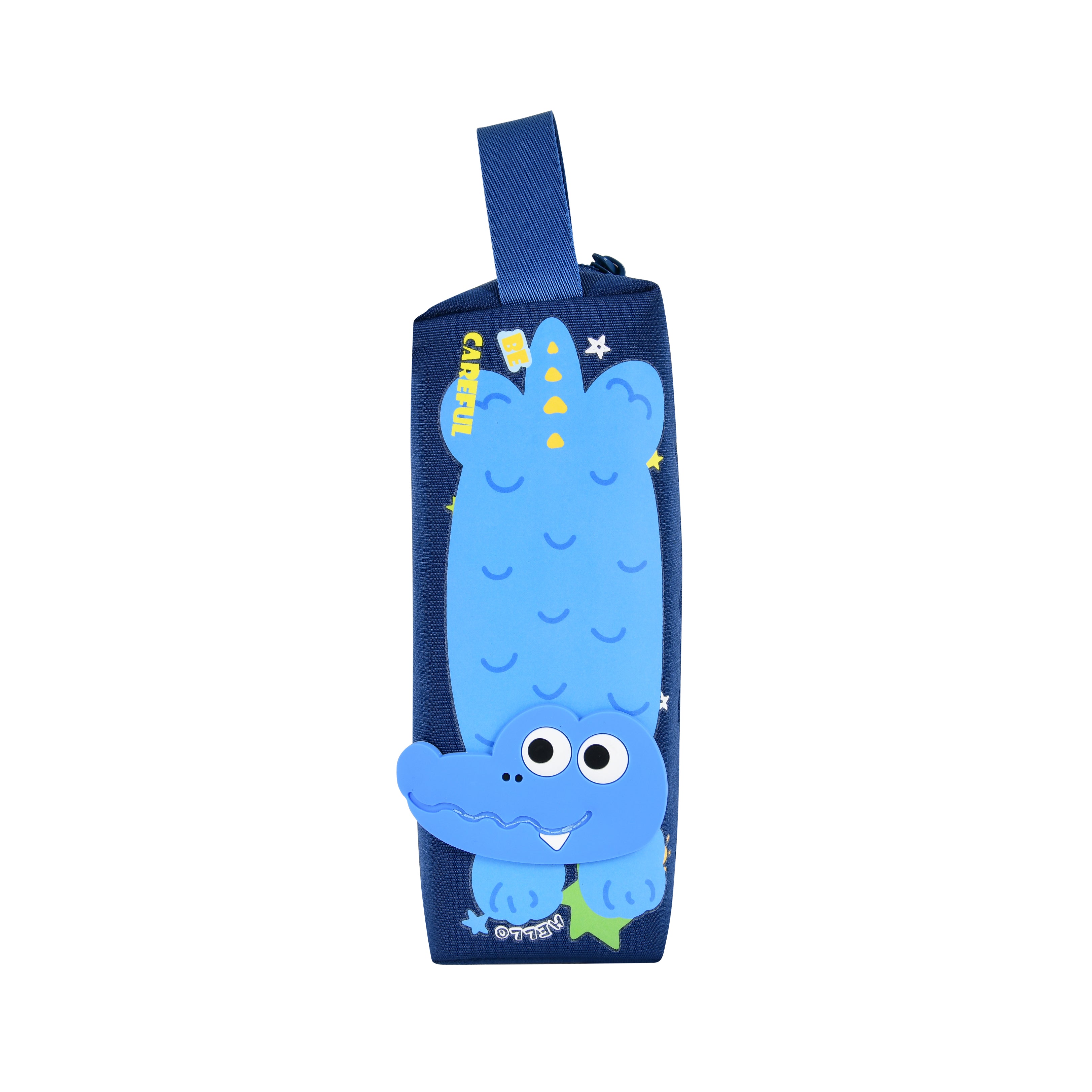 Pen/Pencil Crocodile 3d Pen/Pencil Pouch-Dark Blue Shades