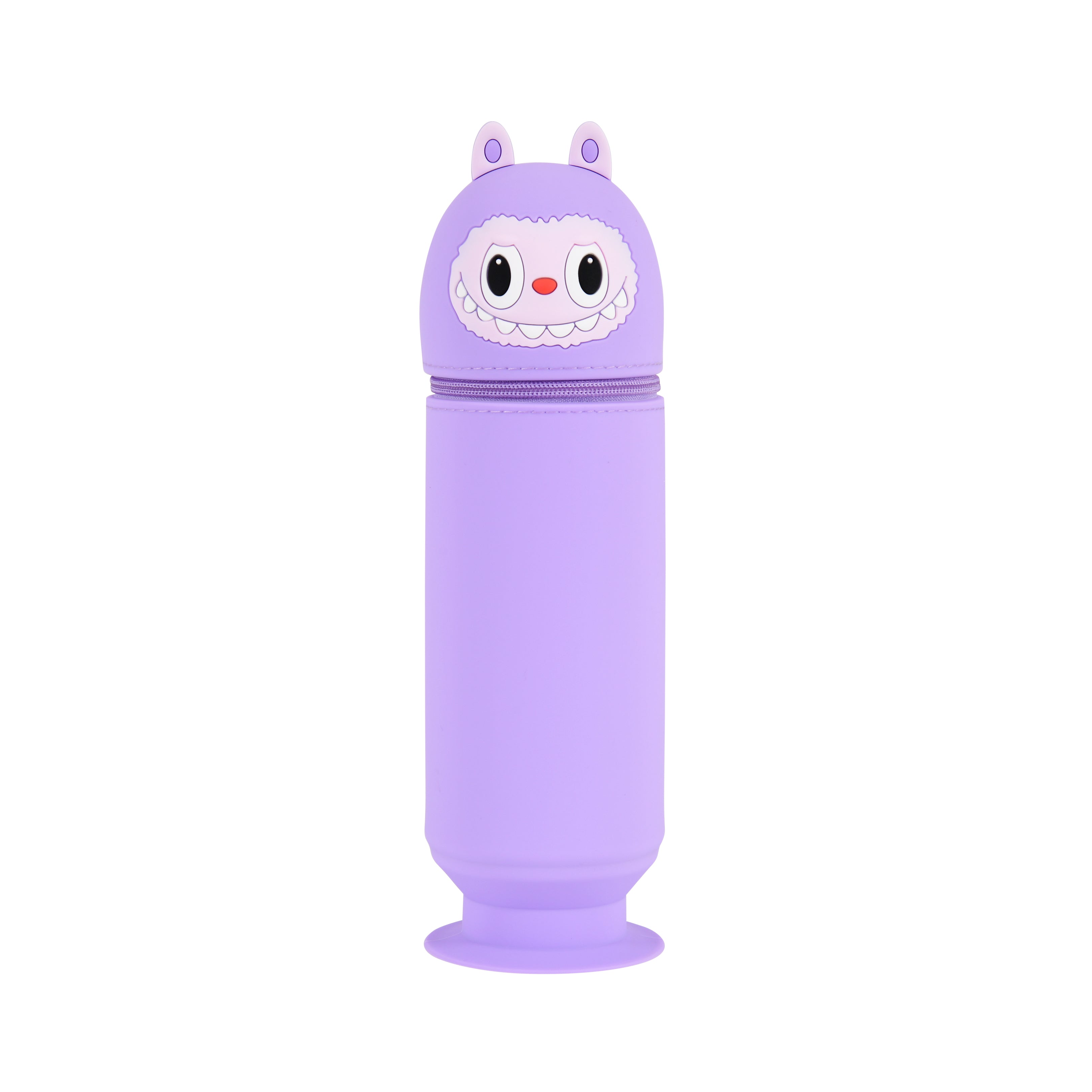 Playful Trendy Labubu Vacuum Sucktion pen/pencil pouch-Purple