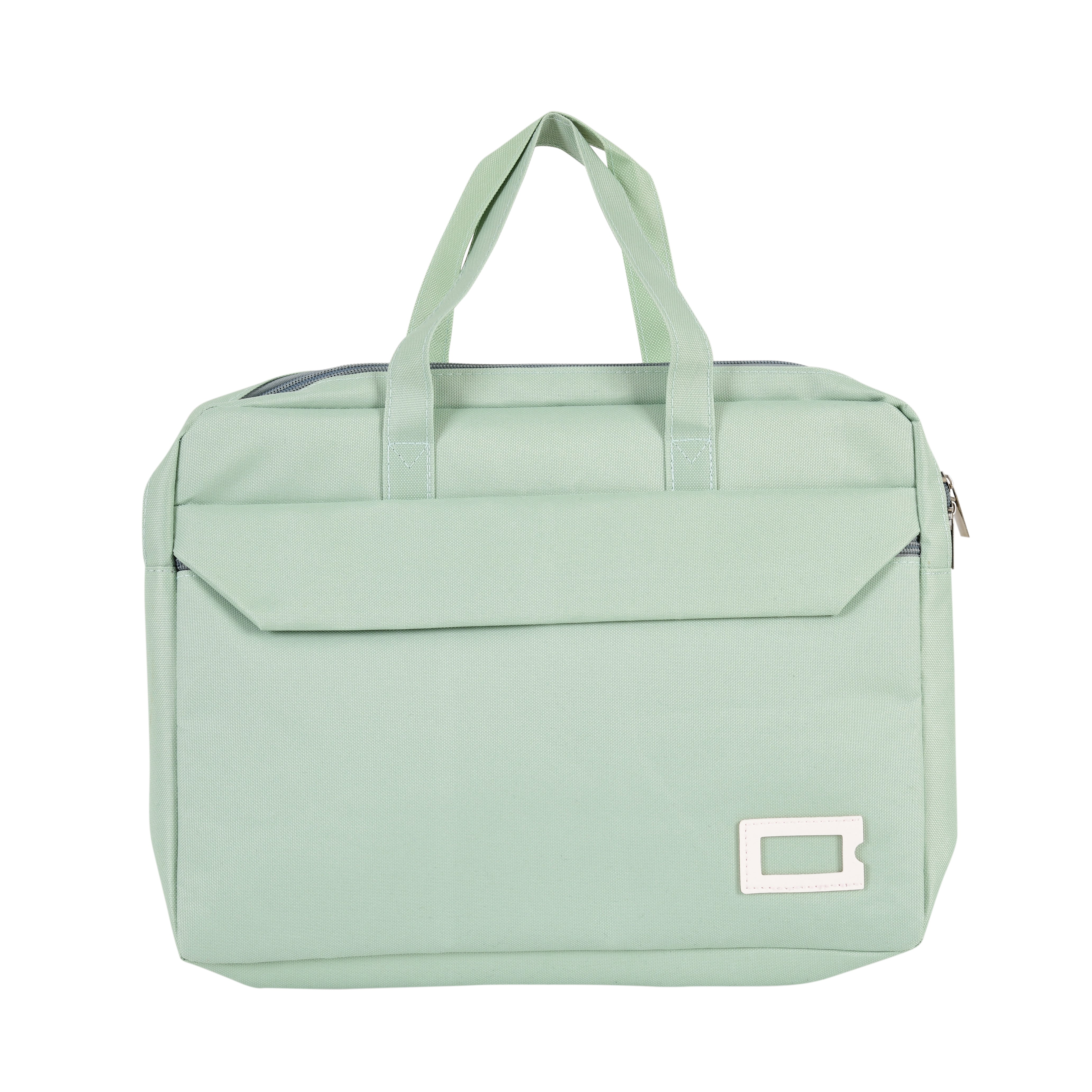 Trendy Light Green Laptop Bag