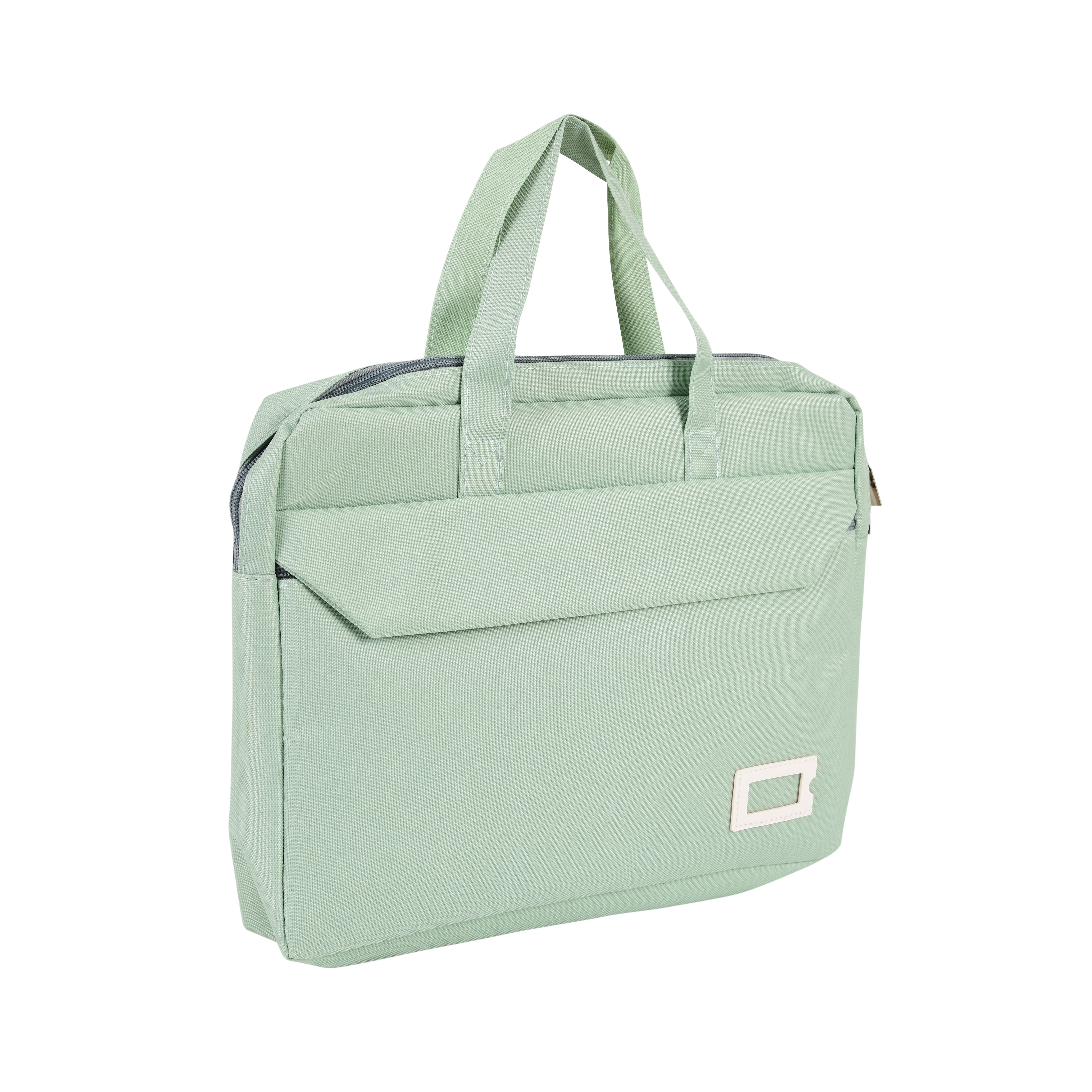 Trendy Light Green Laptop Bag