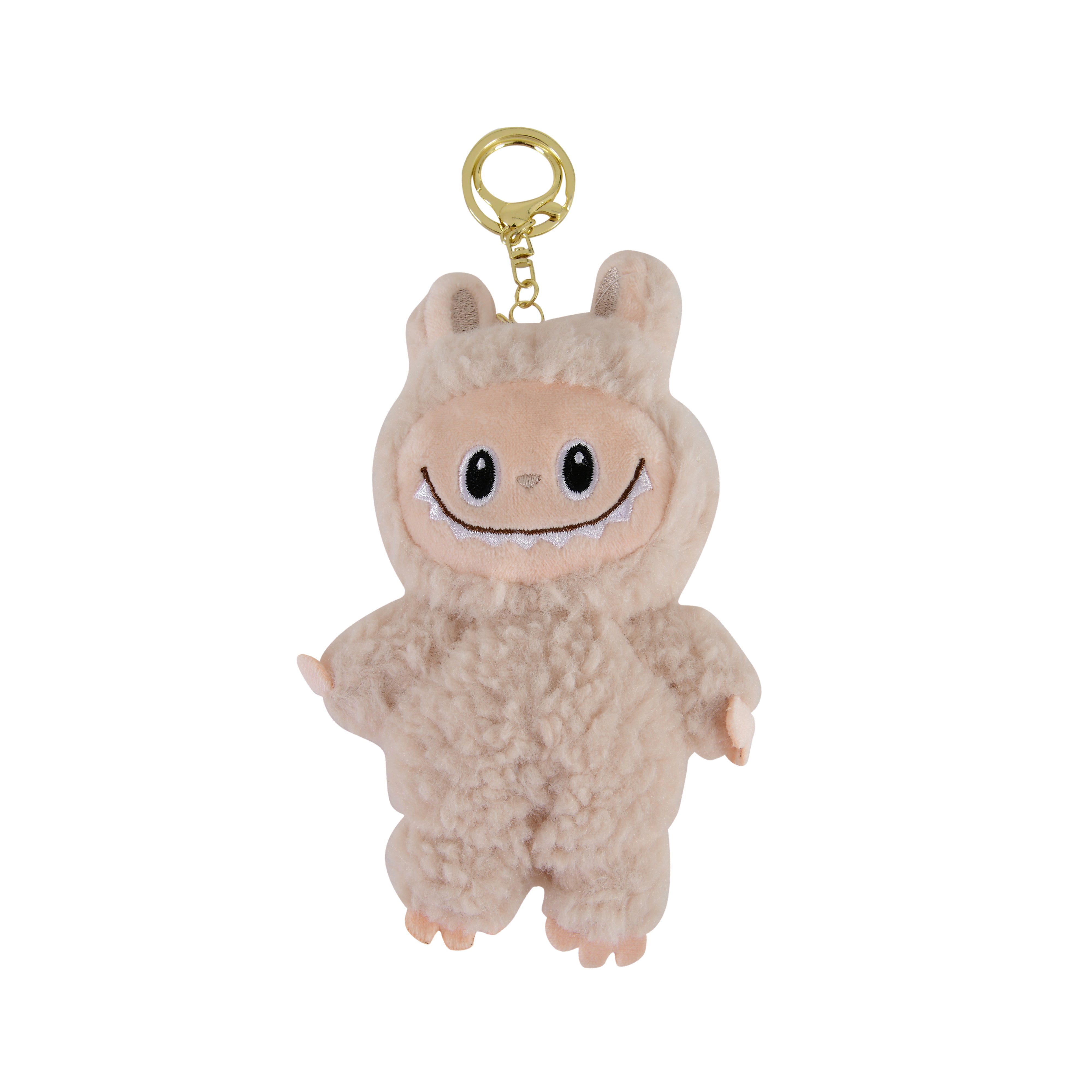Labubu Teddy Keychain (Beige)