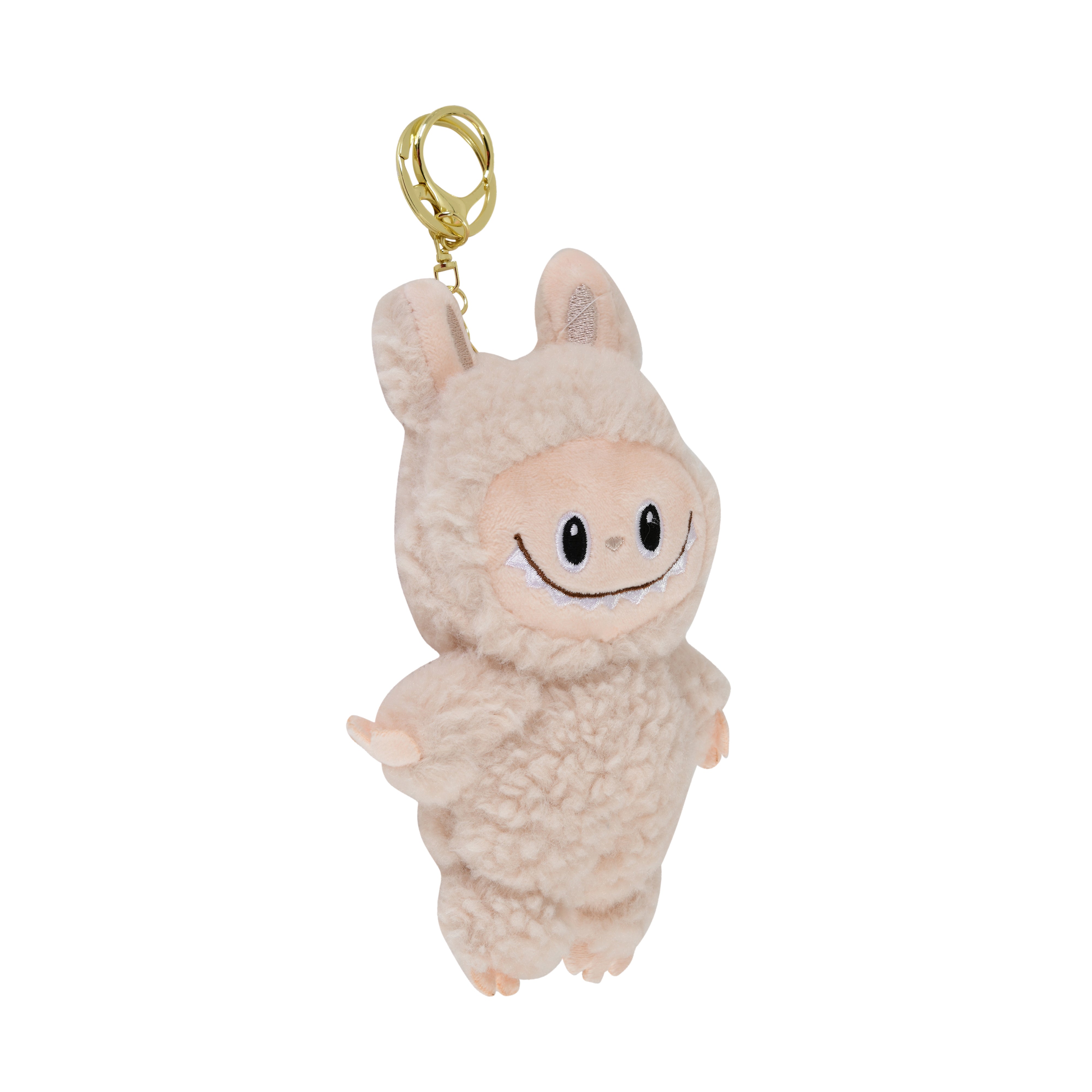 Labubu Teddy Keychain (Beige)