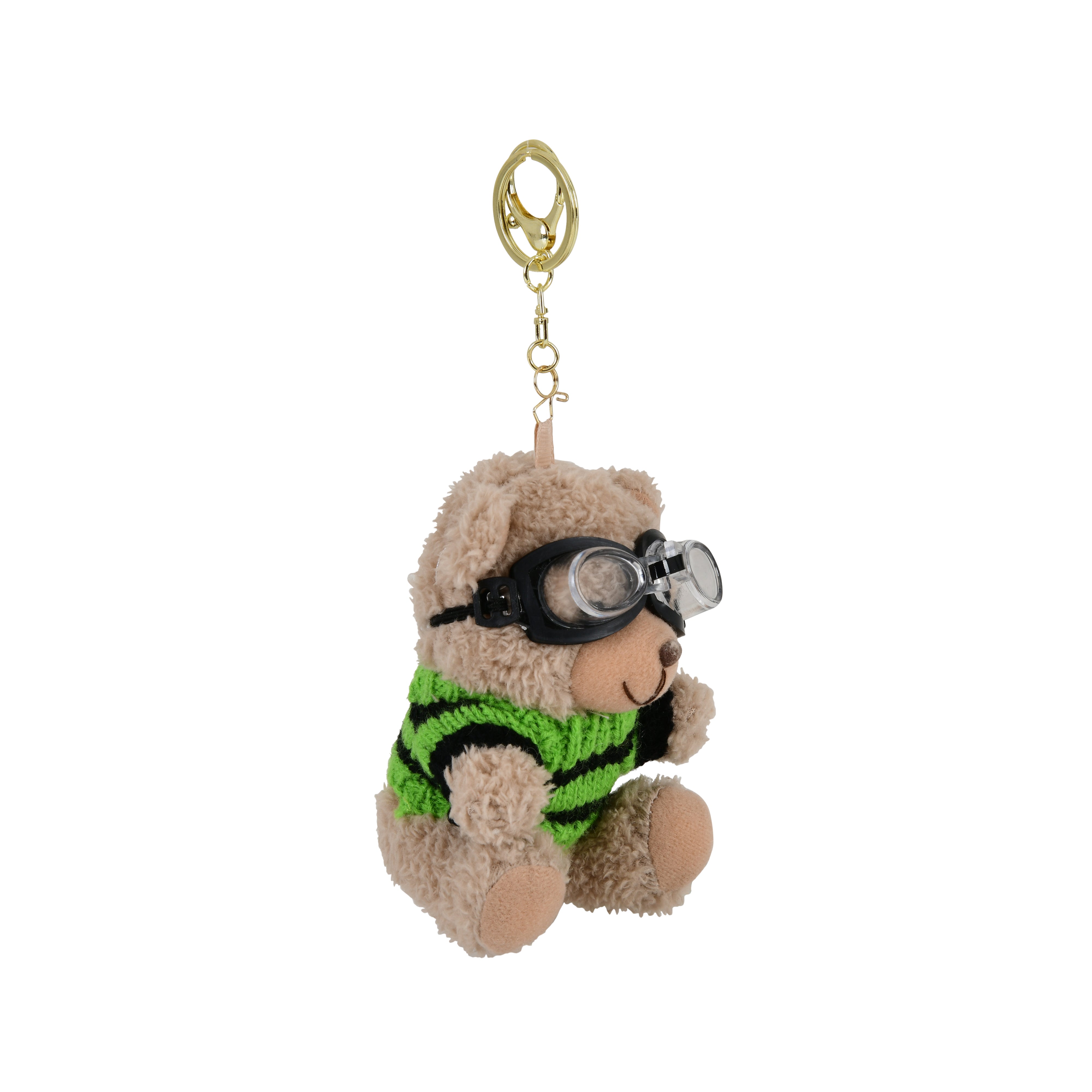Sunglasses Teddy Keychain (Green Sweater)
