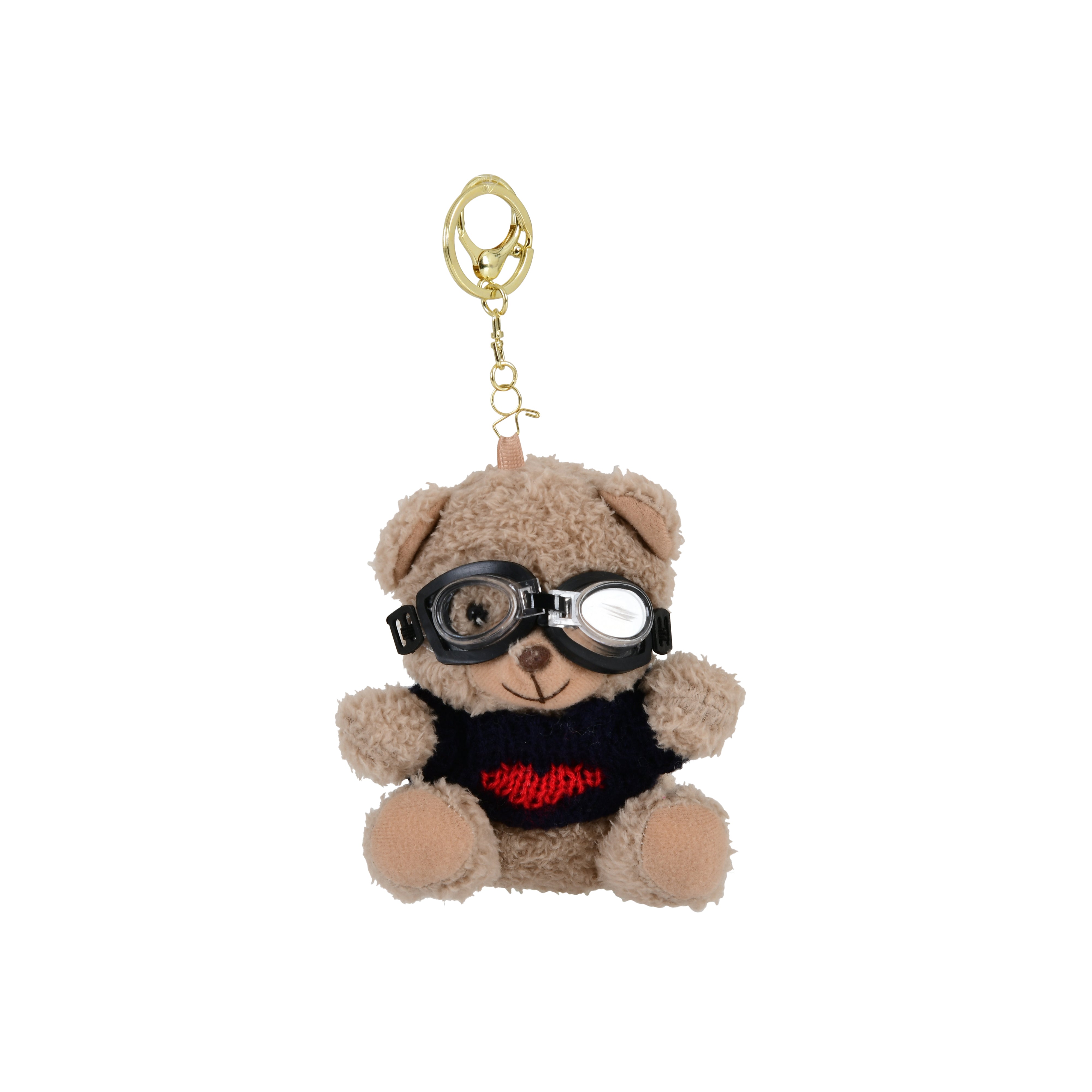 Sunglasses Teddy Keychain (Black Sweater)