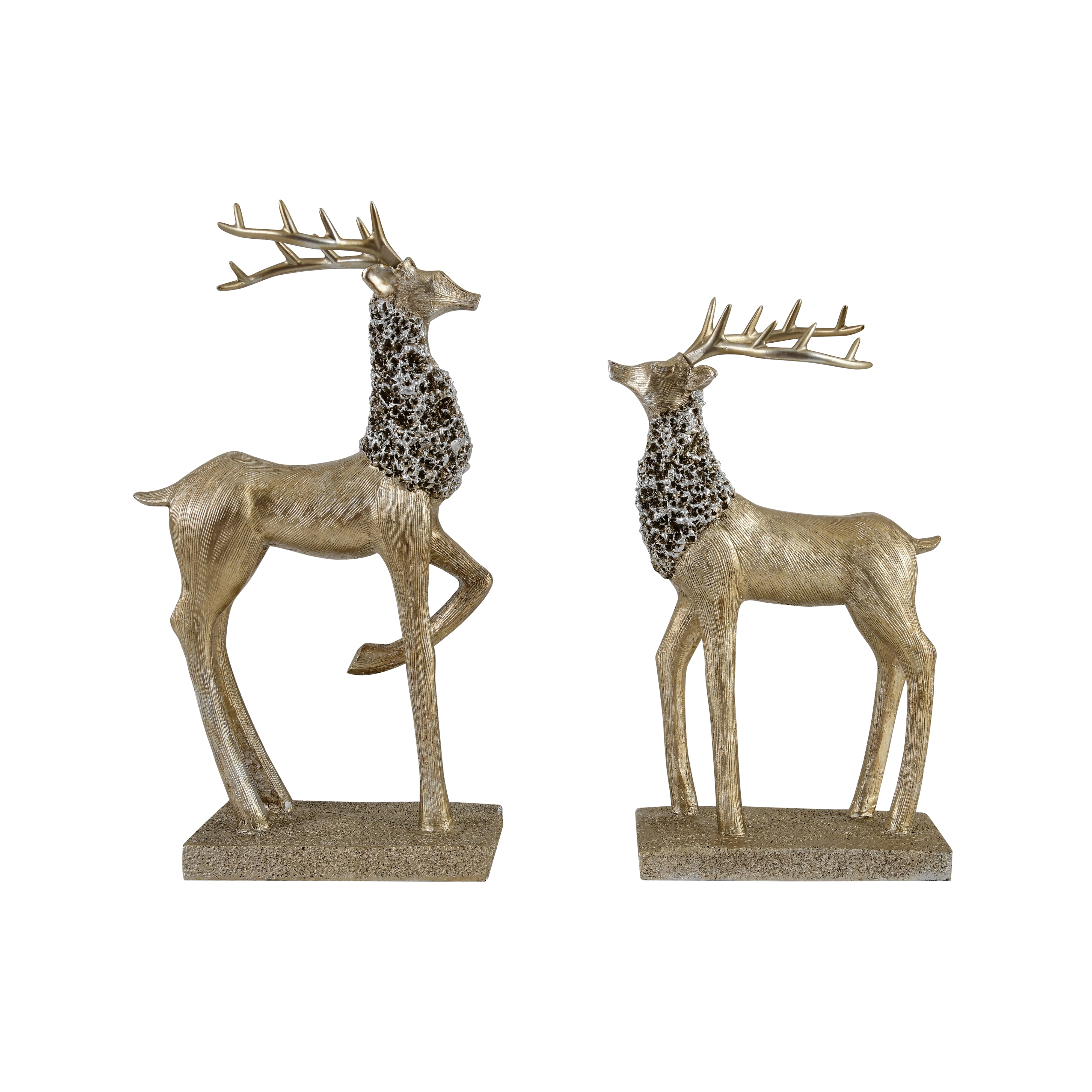 Elegant Deer Figurines – Polyresin Decorative Showpiece Set of 2