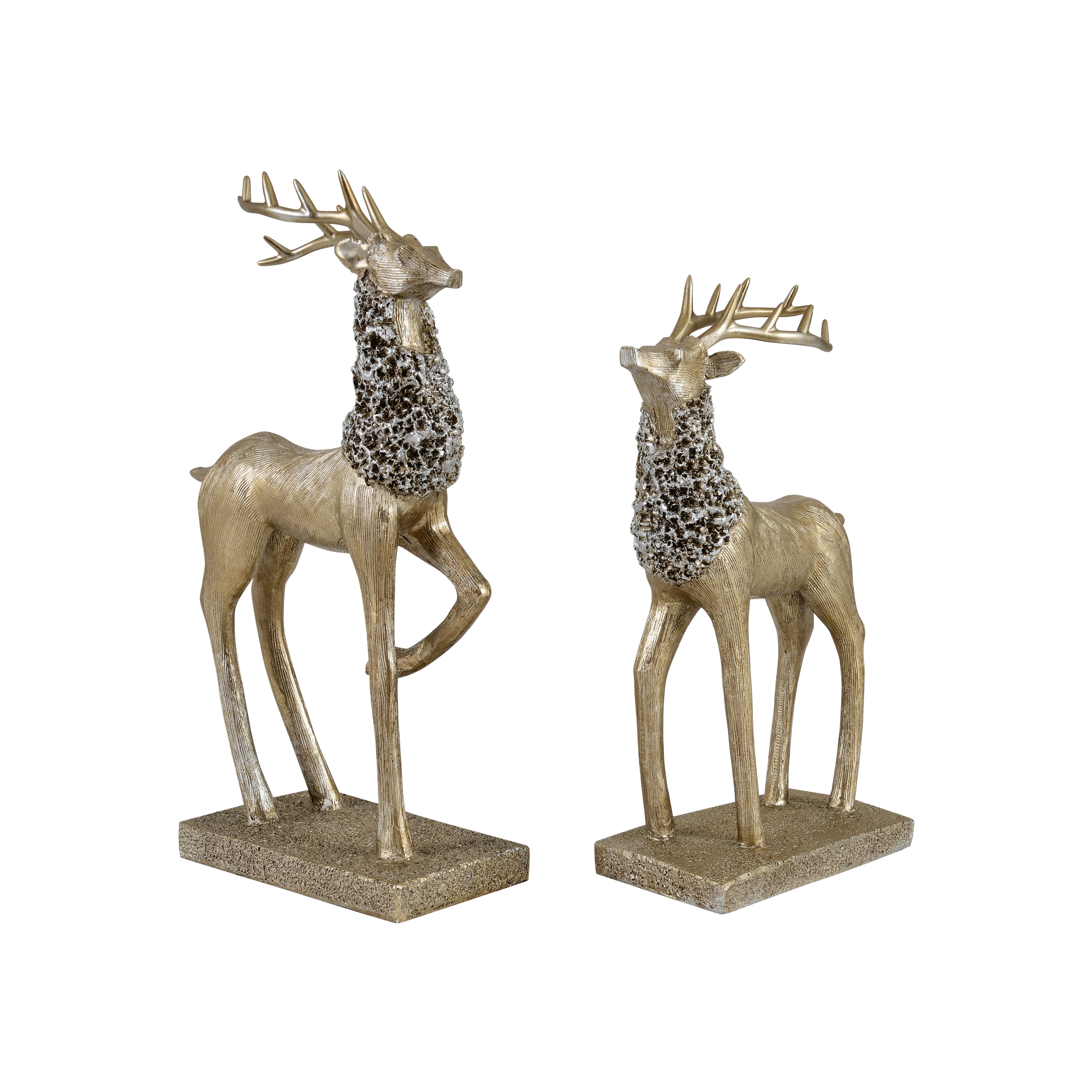 Elegant Deer Figurines – Polyresin Decorative Showpiece Set of 2