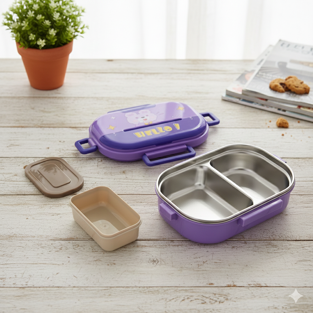 Bunny Lunch Box (Purple)