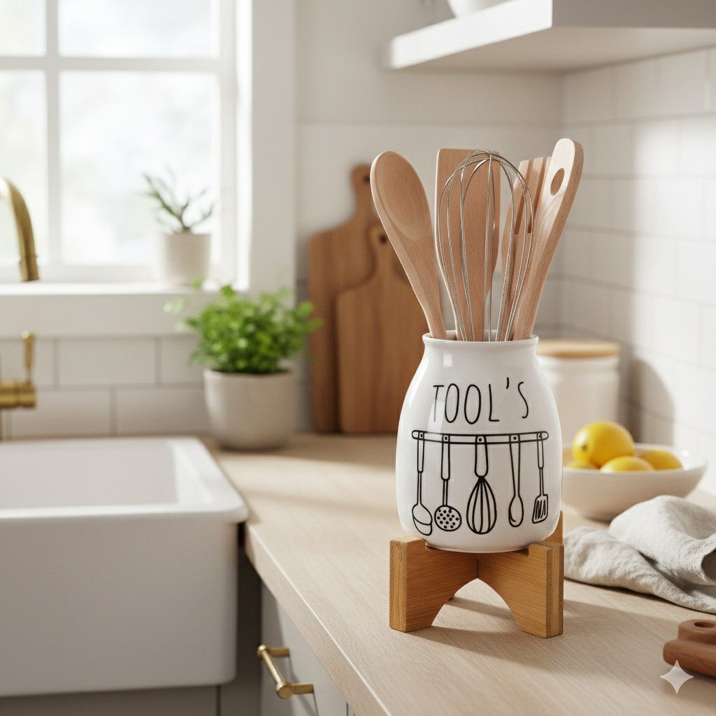 Ceramic kitchen tool holder set (Tools)