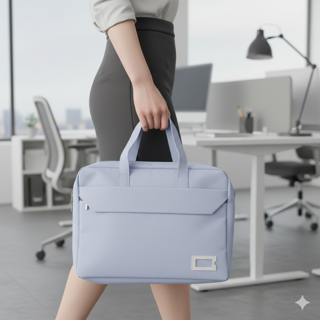 Trendy Light Purple Laptop Bag