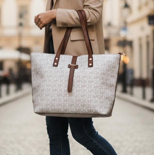Women’s Luxury Monogram Tote Handbag – Designer-Inspired PU Leather Edition