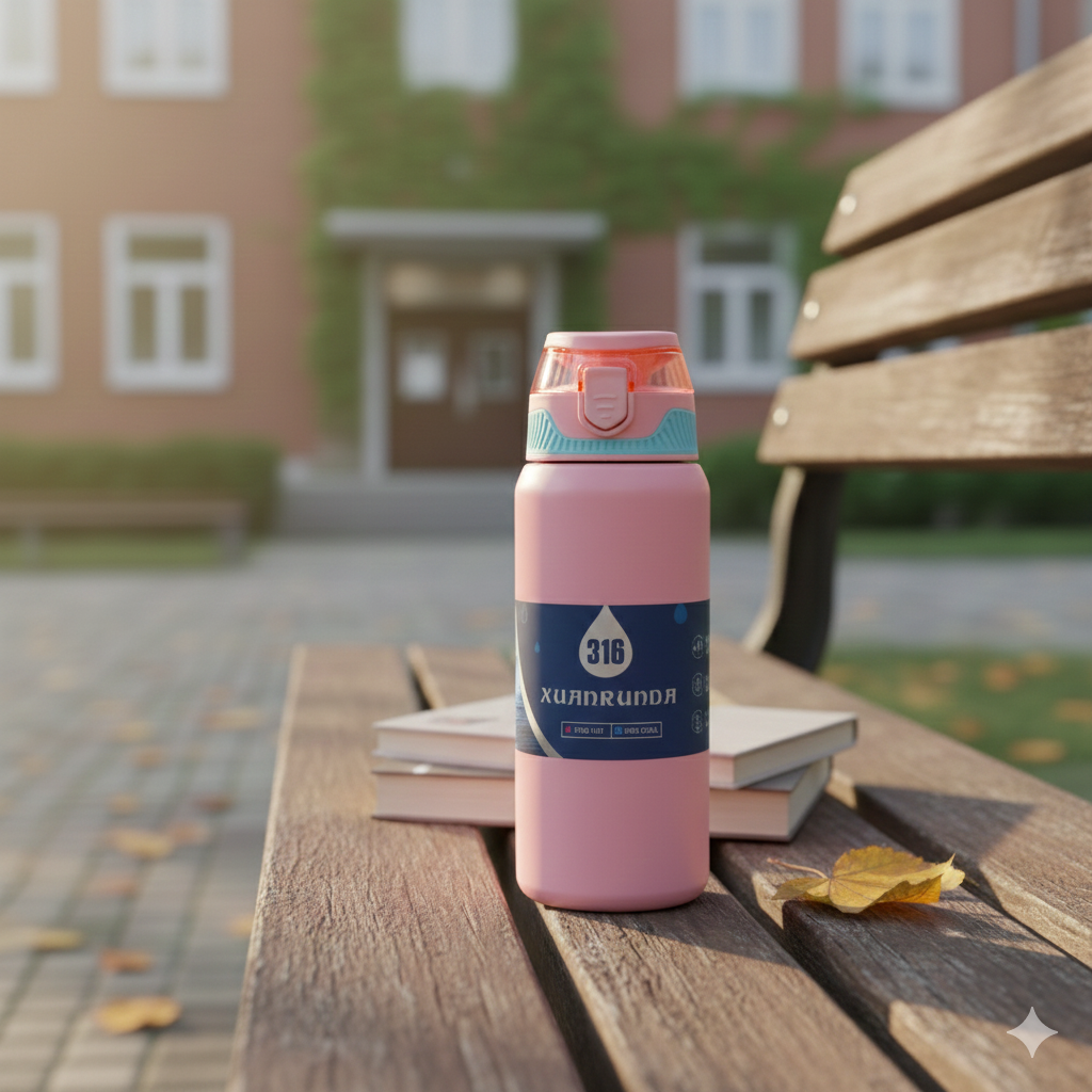 Insulated Sipper Bottle – 850ml (Pink)