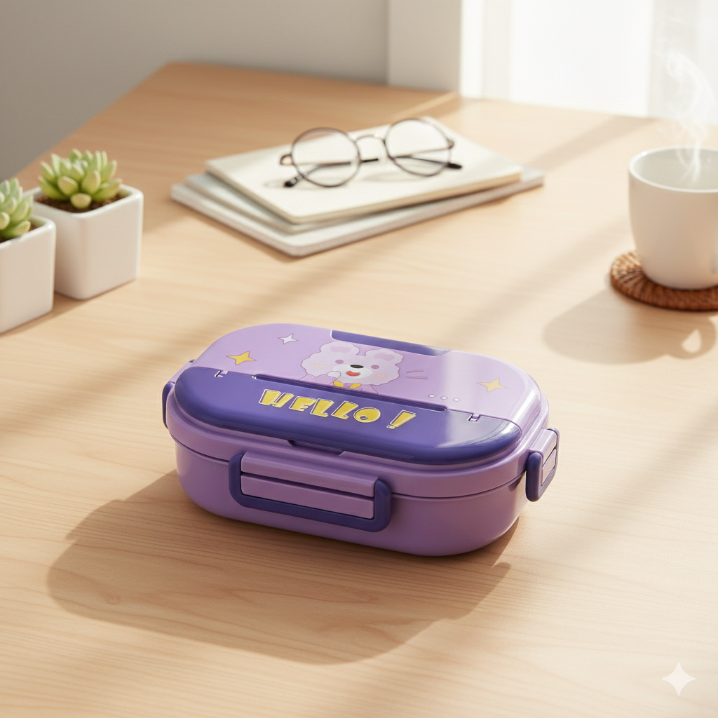 Bunny Lunch Box (Purple)