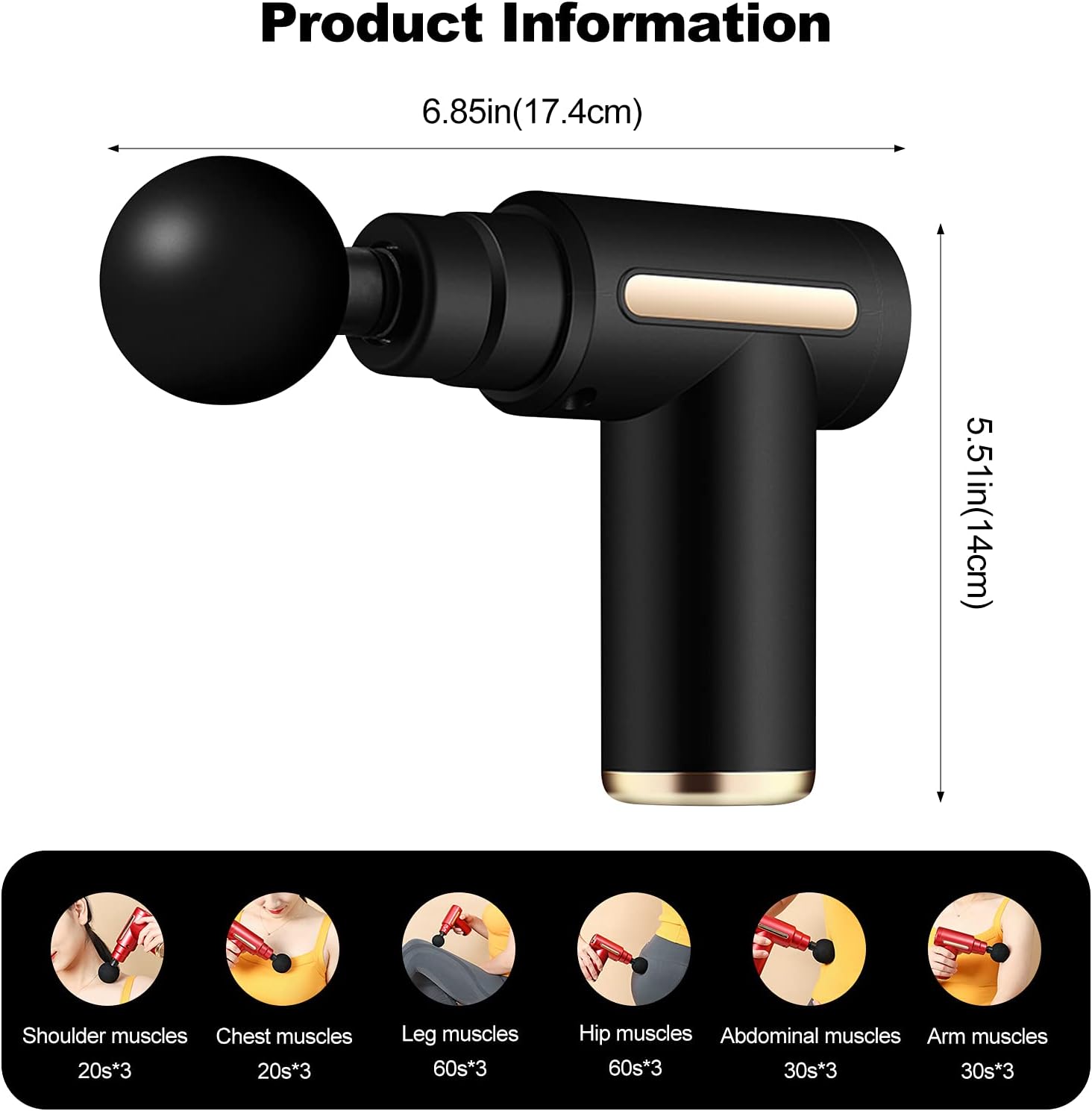 Multipurpose Impact Massager (Black)