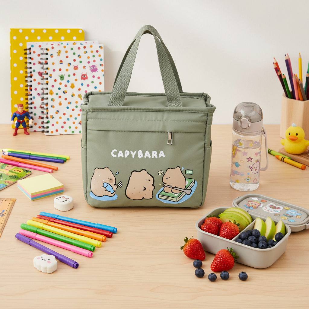 Capybara Lunch BAG (Sage Green)