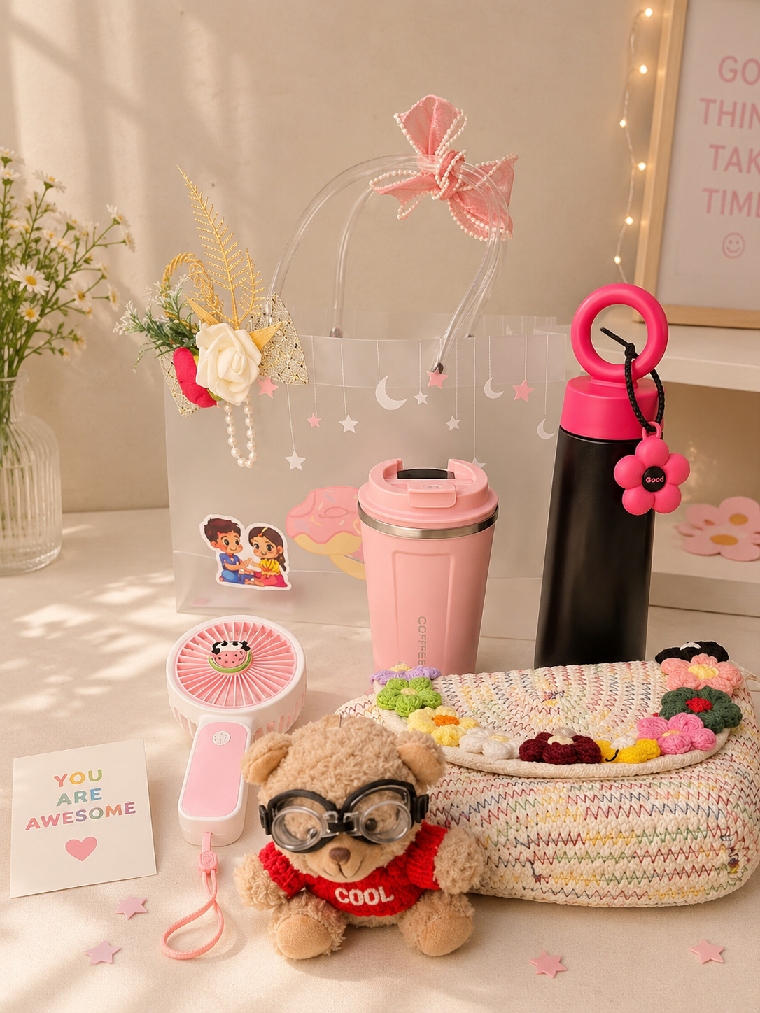 Pink Pinterest Girly Hamper- Set of 5