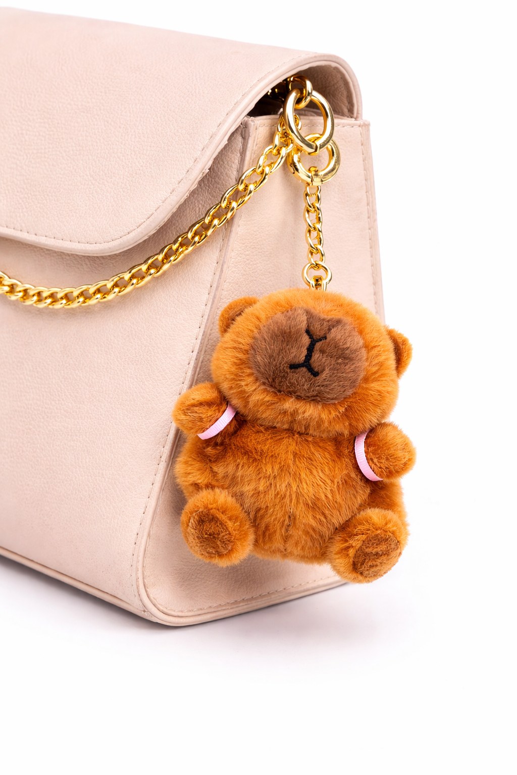 Bella N Bloom Cute Capybara Fruit Plush Keychain Charm