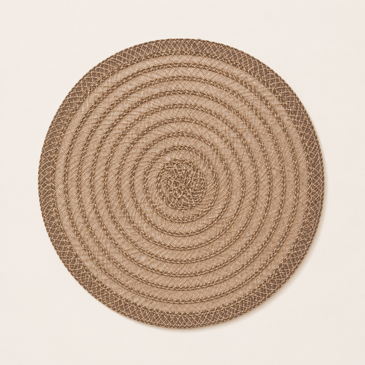 Bella N Bloom Round Textured Table Mat 40 cm PVC Woven Placemat