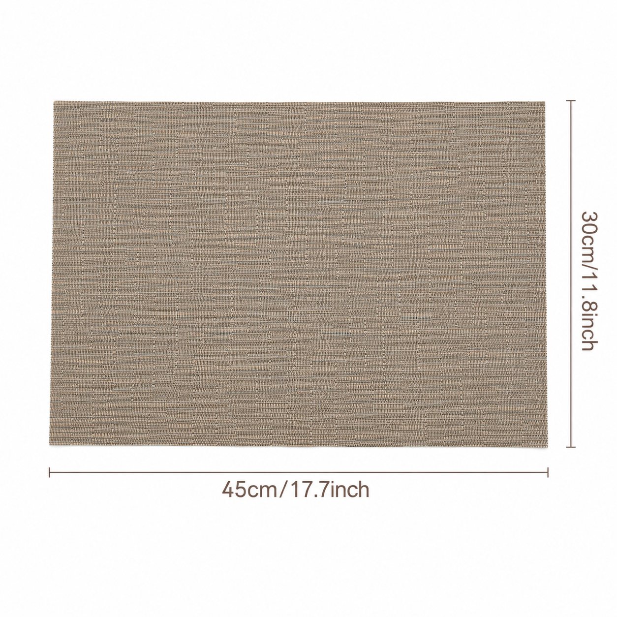Bella N Bloom 6 Pcs PVC Table Mats Set – Heat Resistant, Washable, Non-Slip Dining Placemats (45 × 30 cm)